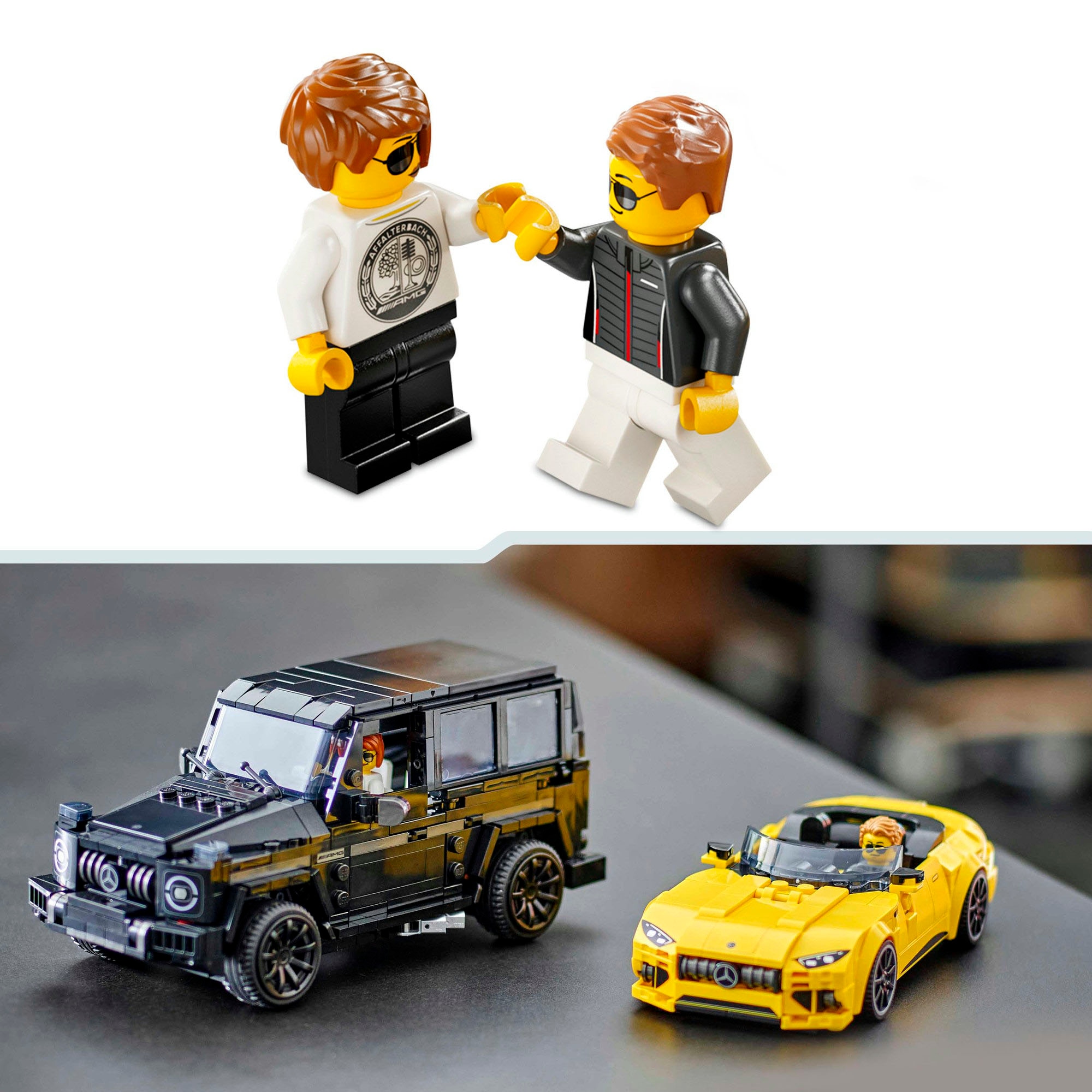 LEGO® Konstruktionsspielsteine »Mercedes-AMG G 63 & Mercedes-AMG SL 63 (76924), LEGO Speed Champions«, (808 St.), Made in Europe