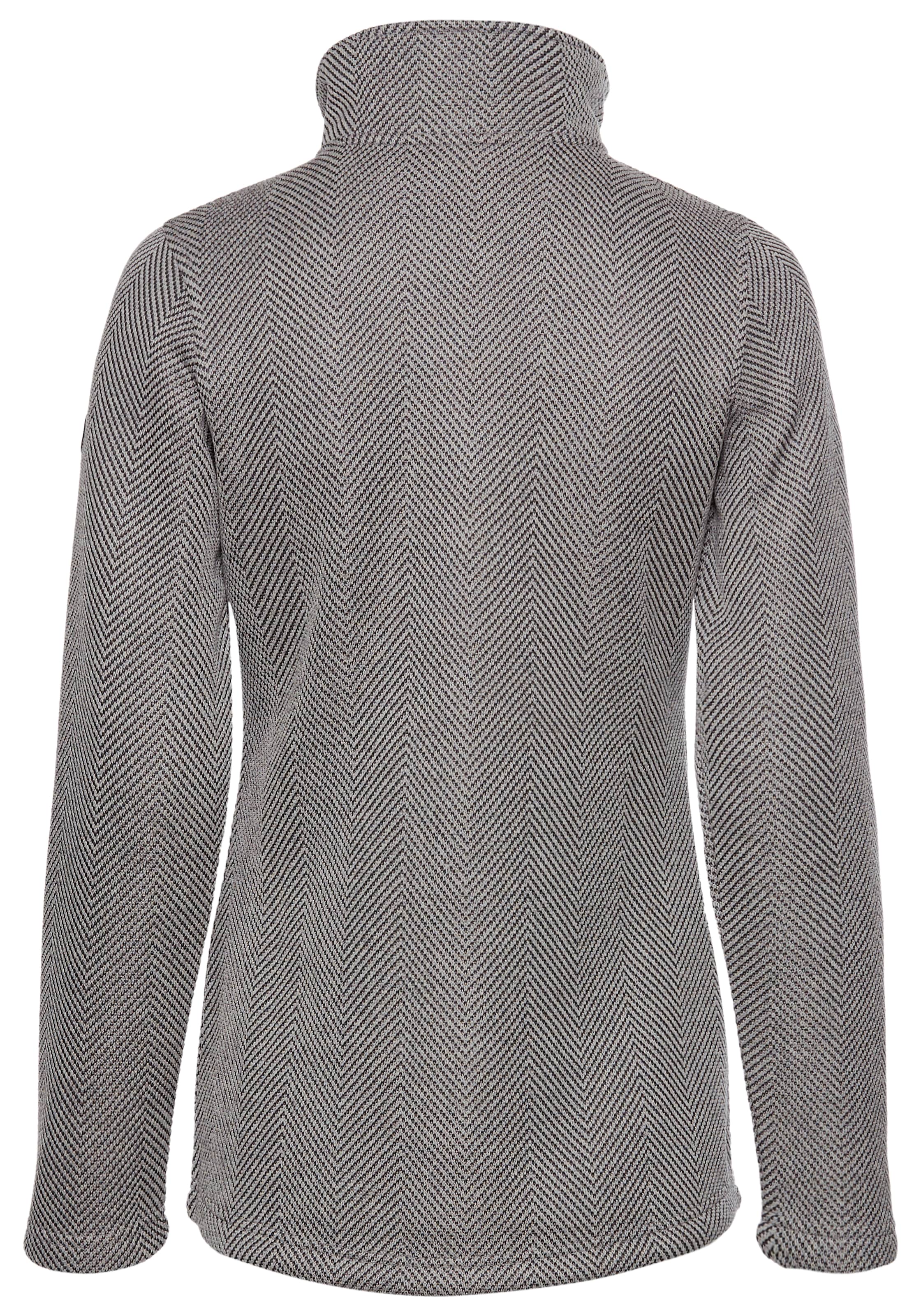 Polarino Strickfleecejacke ohne Kapuze für den Herbst,  aus wärmendem Material,  sportlicher Stil