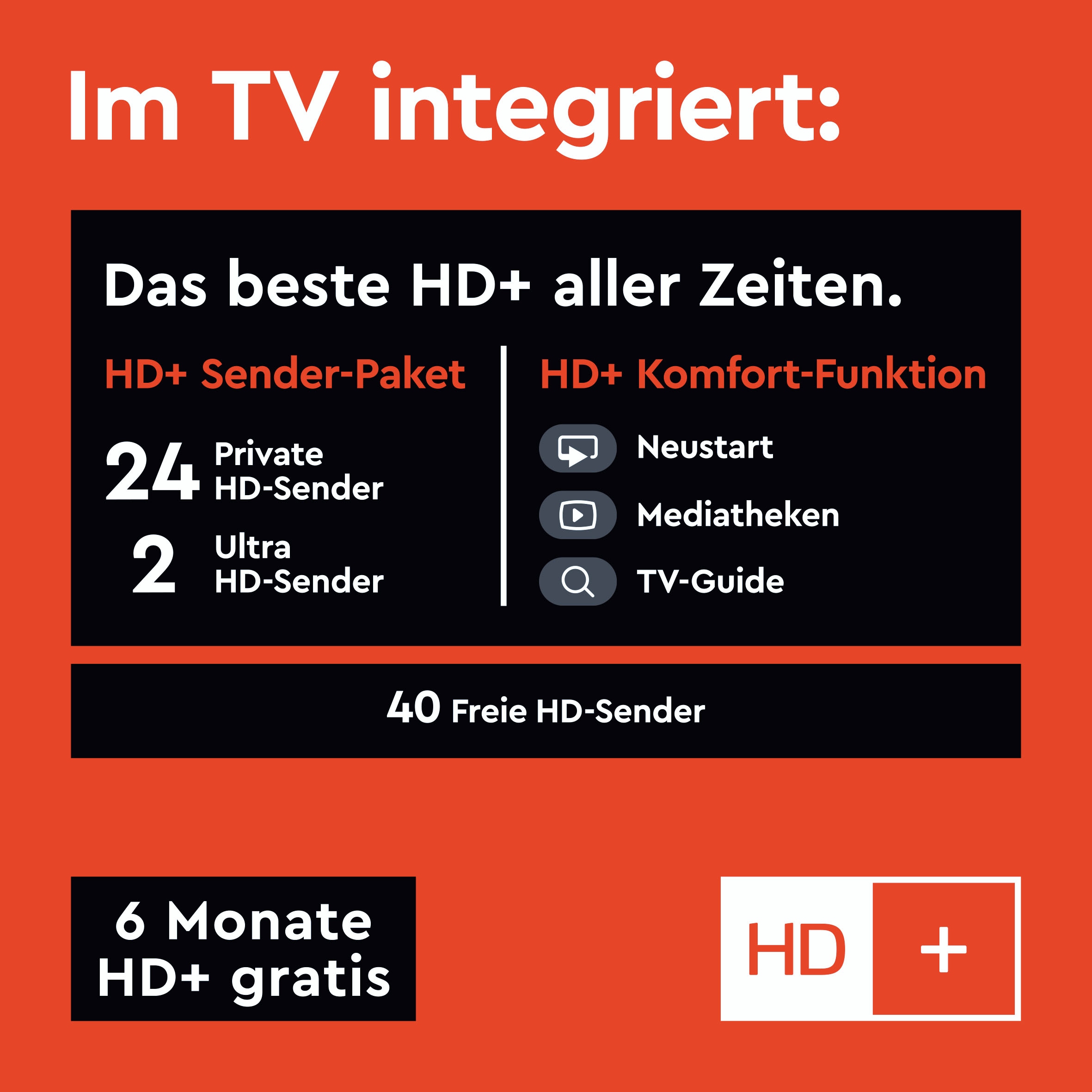 Hanseatic LED-Fernseher »55H600UDS II«, 4K Ultra HD, Smart-TV, HDR10