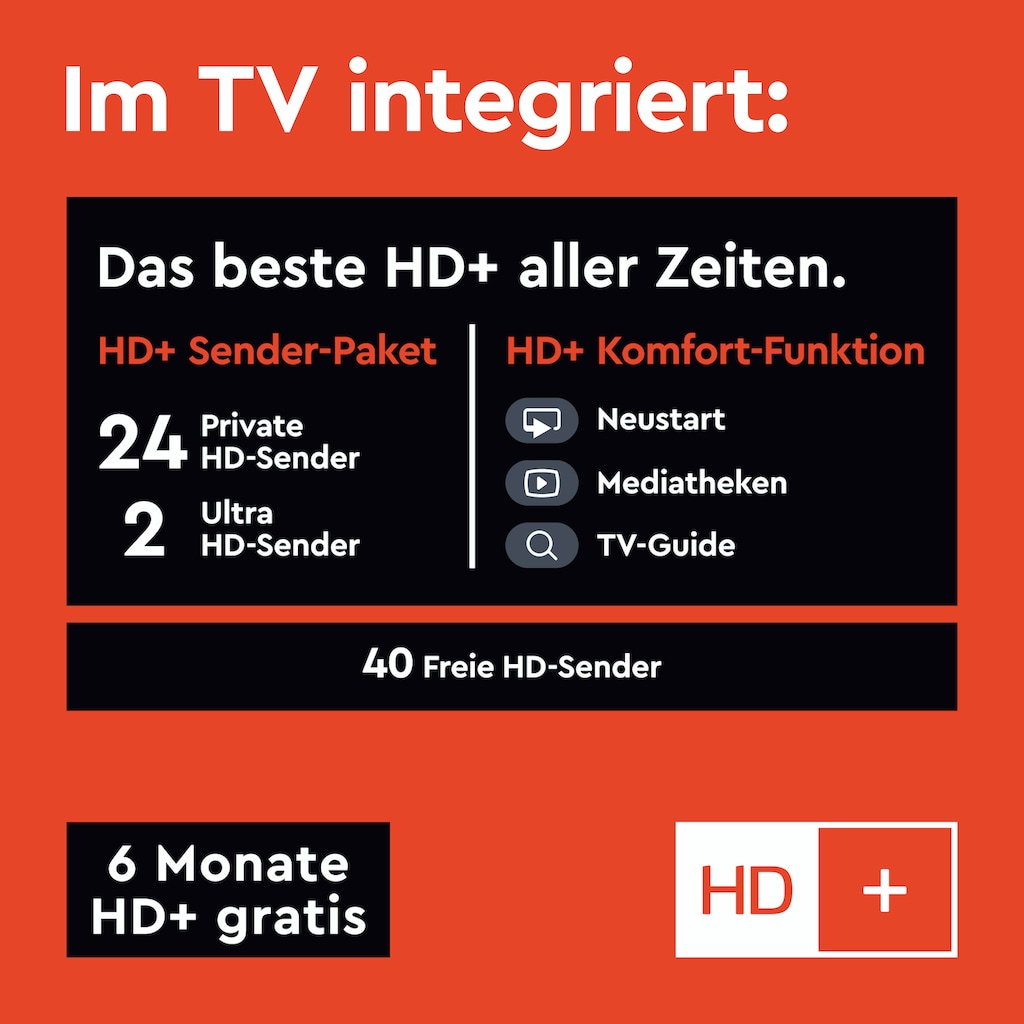 Hanseatic LED-Fernseher »55H600UDS II«, 139 cm/55 Zoll, 4K Ultra HD, Smart-TV