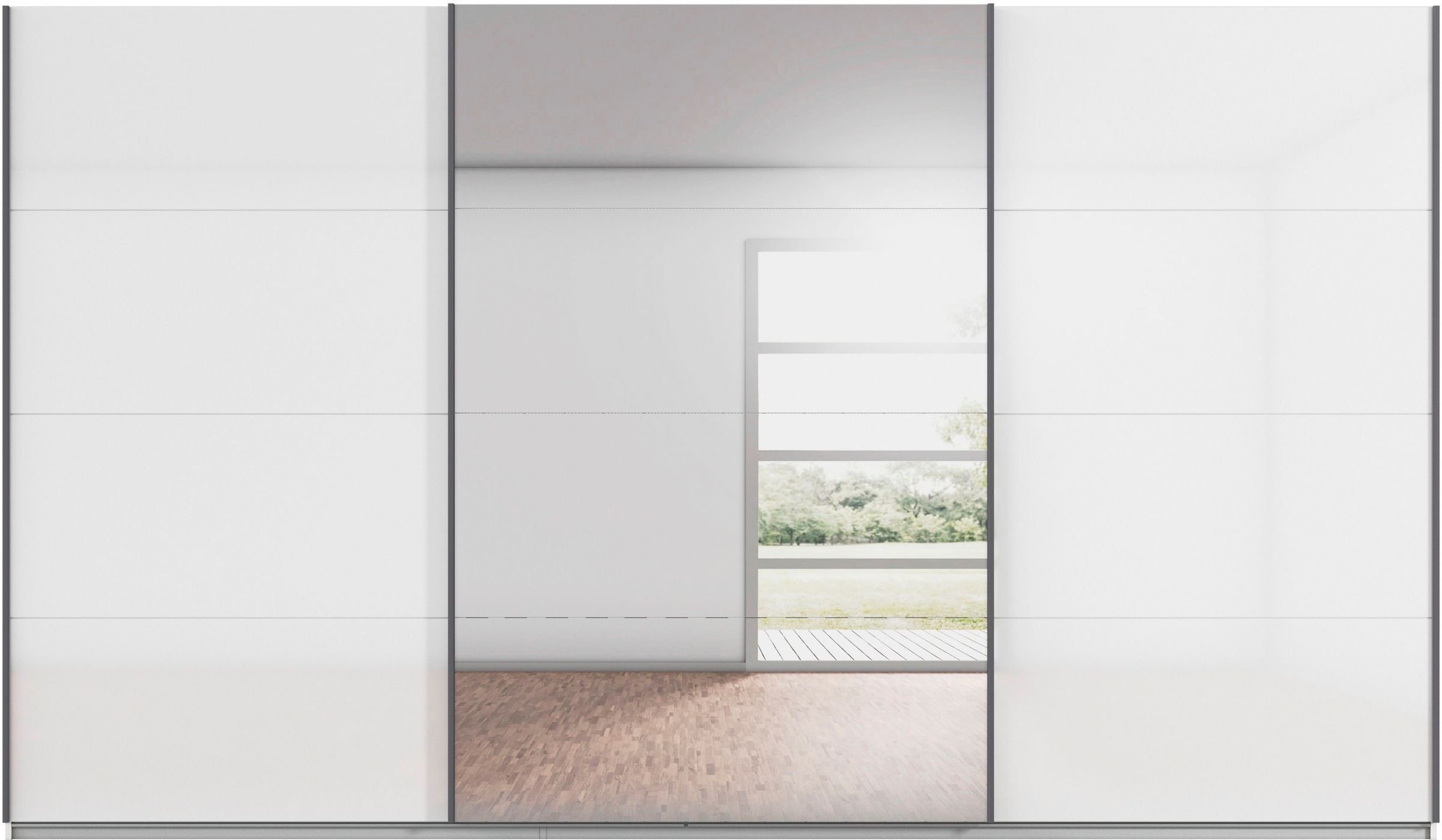 rauch Schwebetürenschrank »Kleiderschrank Schrank OTTO´S CHOICE Garderobe AGORDO«, (in zwei Griff-Farben), Top Innenausstattung, in 4 Breiten und 2 Höhen MADE IN GERMANY