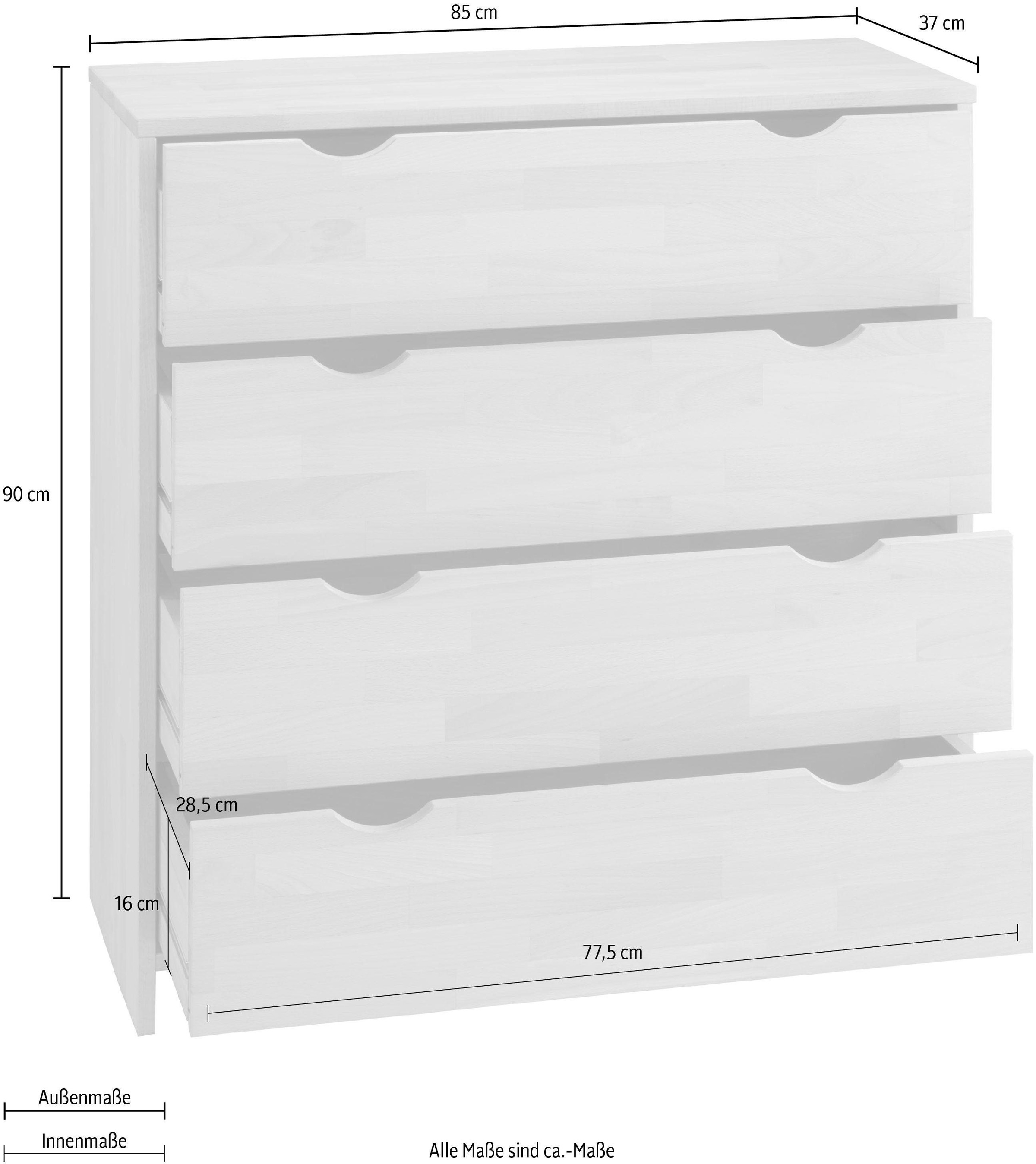 Home affaire Kommode »Maximus«, Breite 85 cm
