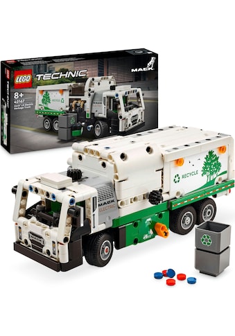 Konstruktionsspielsteine »Mack® LR Electric Müllwagen (42167), LEGO Technic«, (503 St.)