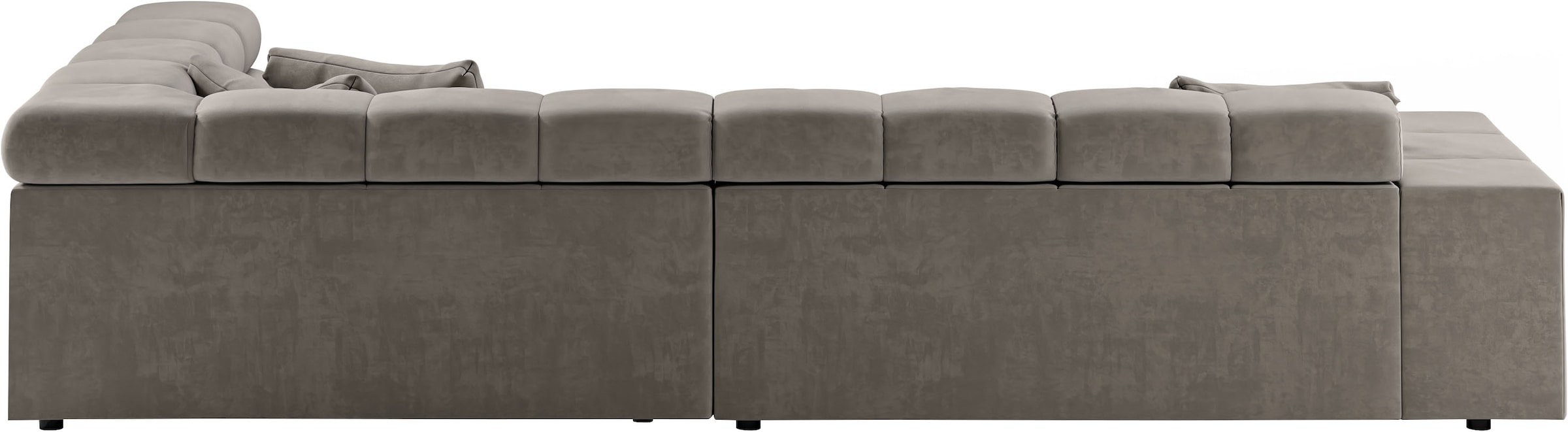 INOSIGN Ecksofa »Ancona incl. Kopfteilverstellung, Breite 319cm, L-Form«, wahlweise motorische Sitztiefenverstellung, auch in Cord + Easy Care