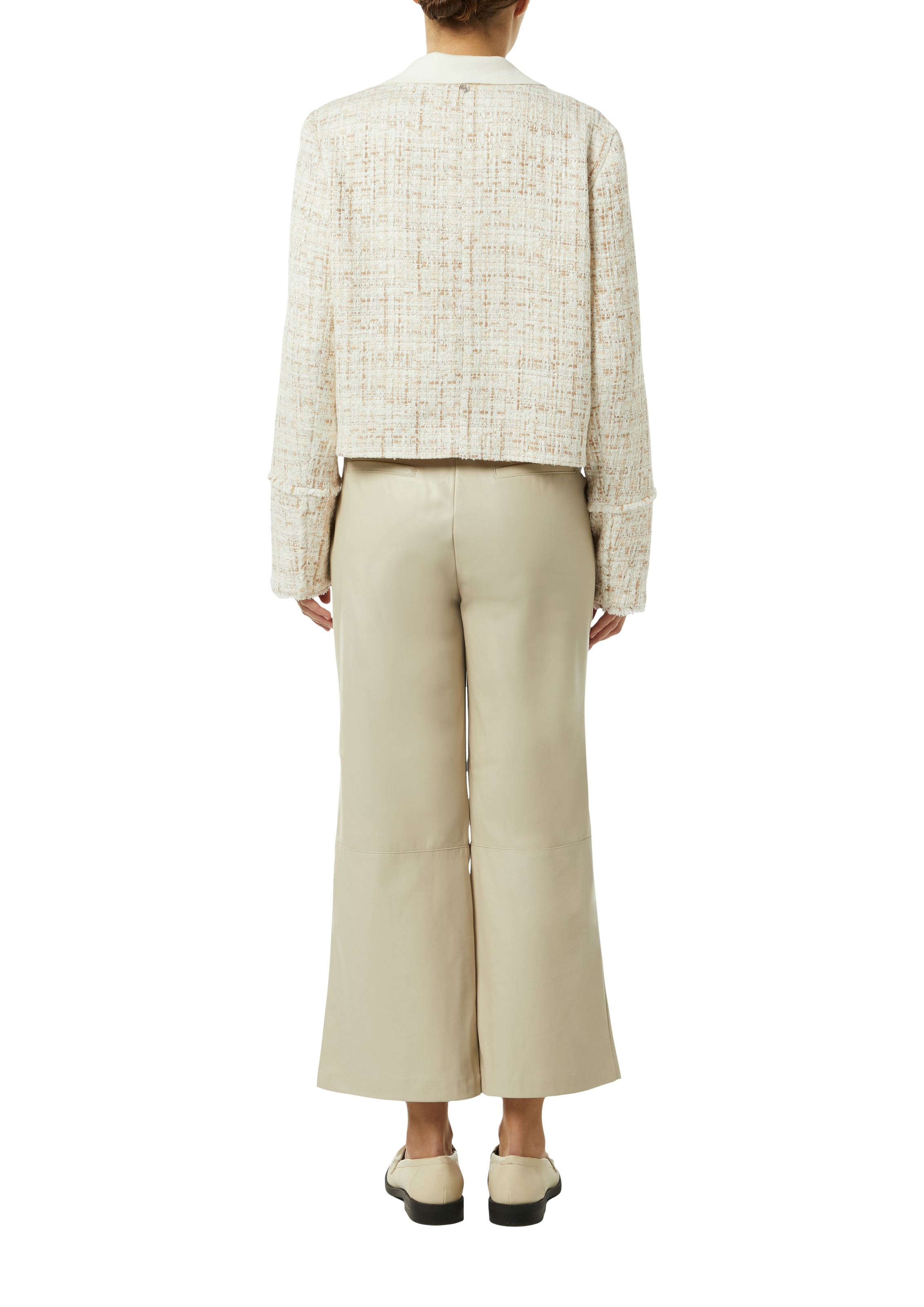 Comma Bouclèjacke ohne Kapuze mit Glitzergarn