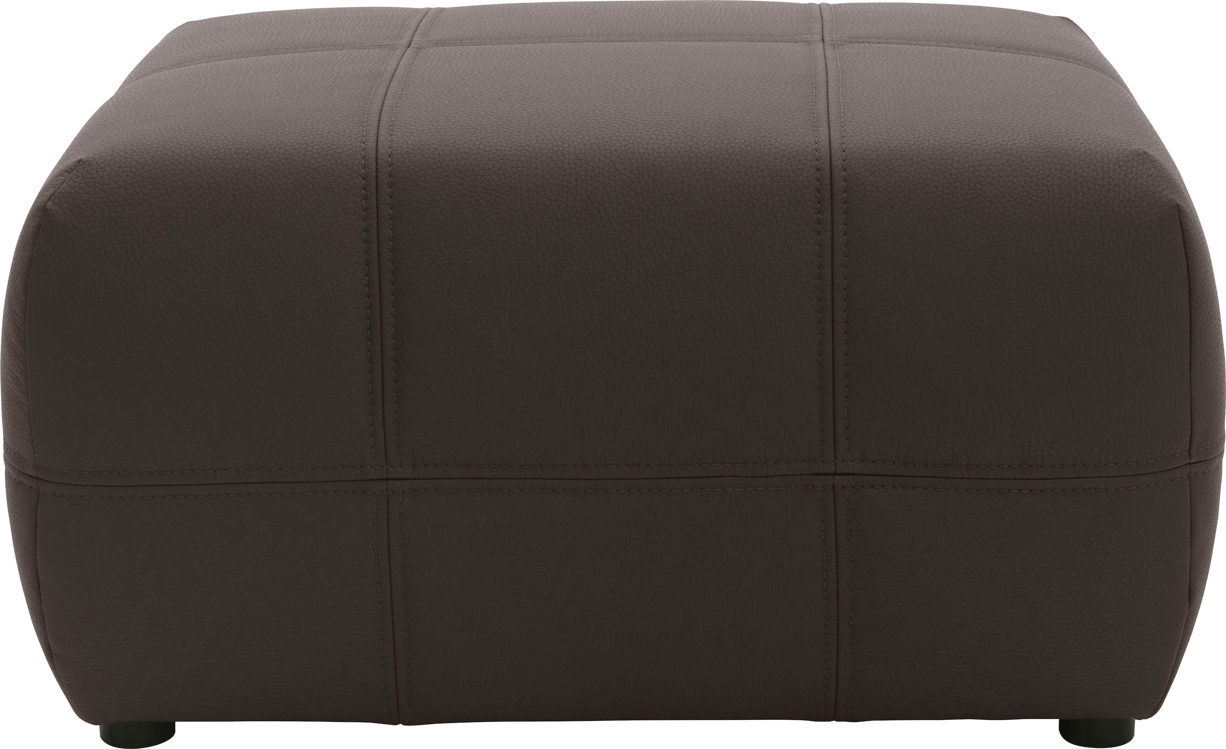 DOMO collection Hocker »Brandon«, kleine Ausführung, passend zu "Brandon" in Leder und Luxus-Kunstleder