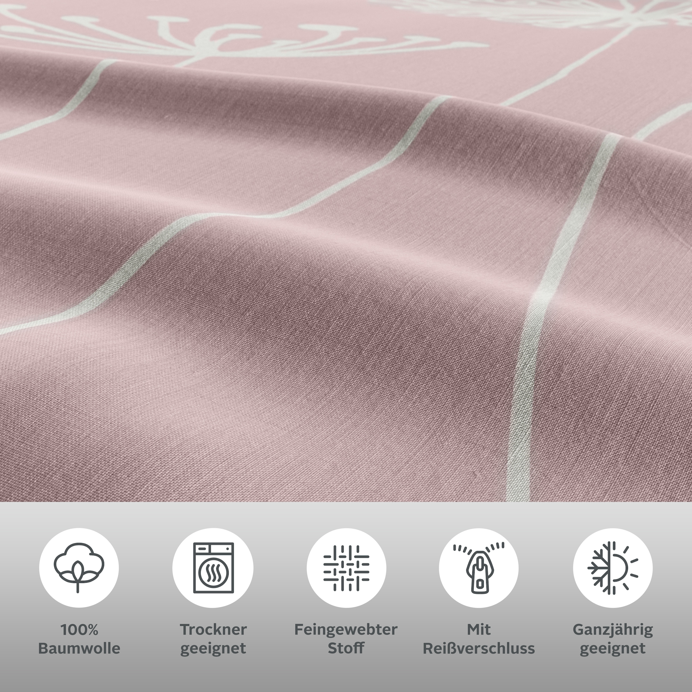 Home affaire Bettwäsche »Soucy« 2 Stk. tlg. ab Gr. 135x200, 100% Baumwolle, Renforcé & PREMIUM Satin (TC300)