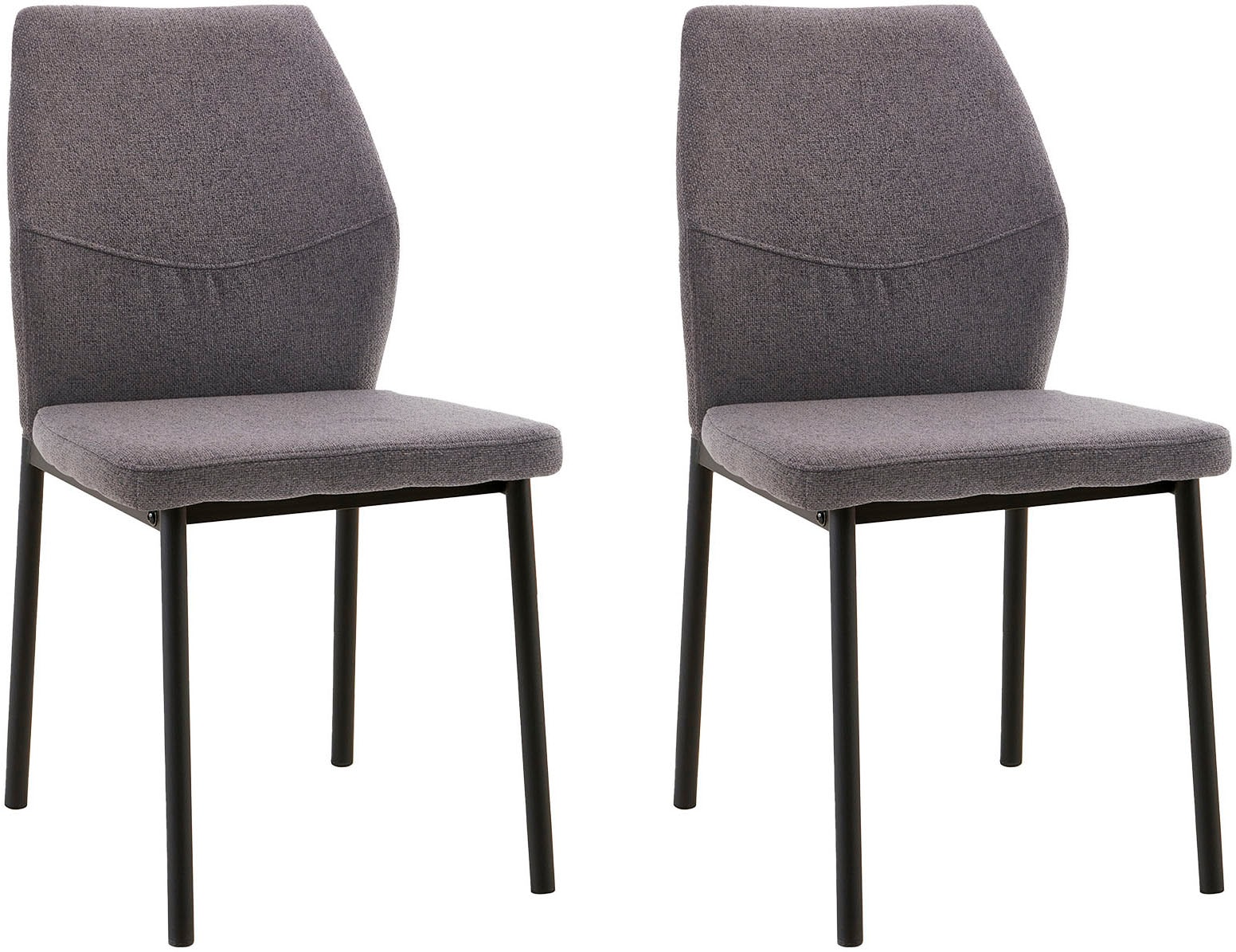 Home affaire Esszimmerstuhl »Lumos«, (Set), 2 St., Webstoff, Webstoff in vielen Farben erhältlich mit stabilem Metalluntergestell