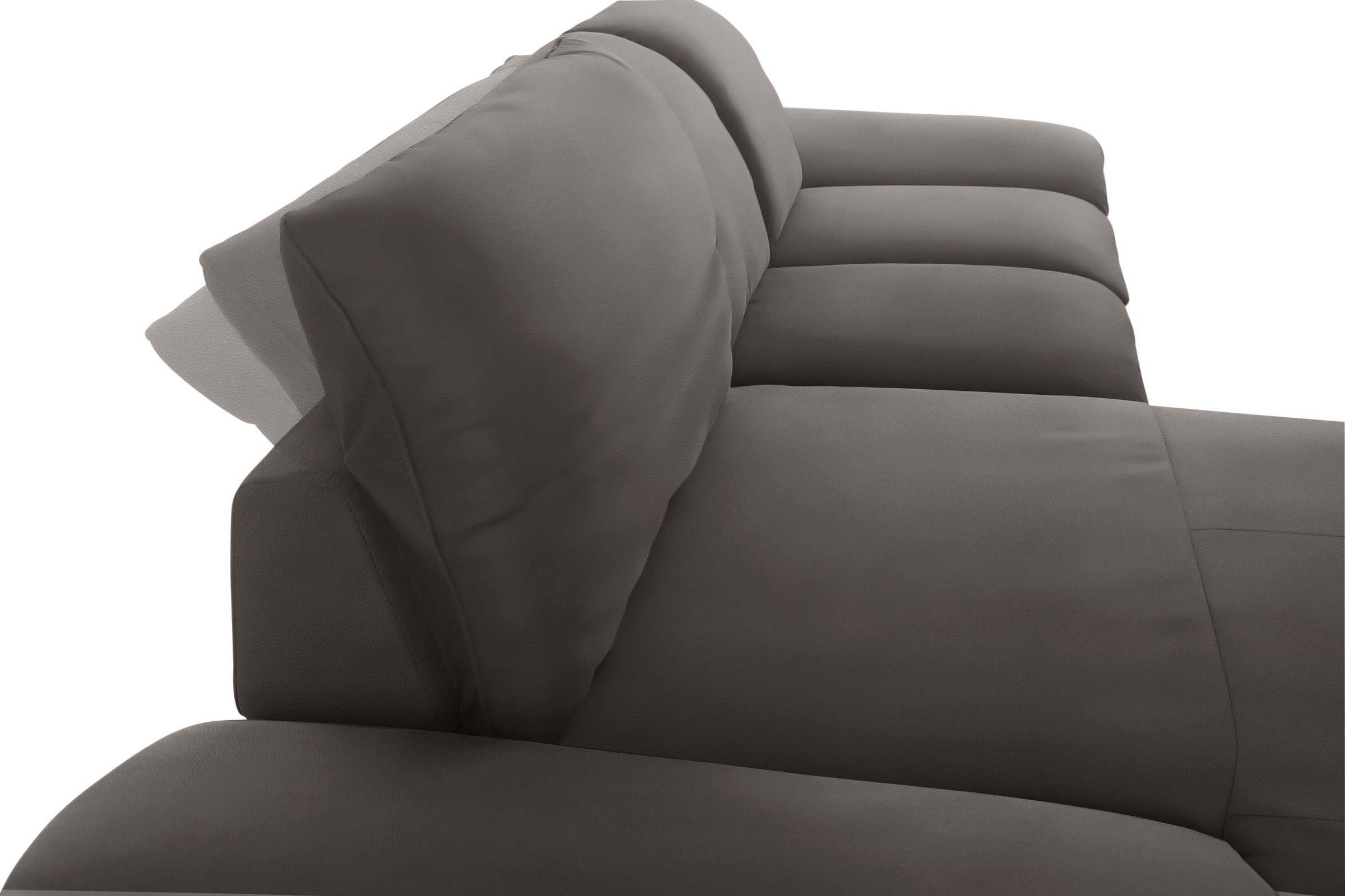 W.SCHILLIG Ecksofa »enjoy&MORE, Designsofa, elegant und bequem, L-Form«, mit Sitztiefenverstellung, Füße Chrom glänzend, Breite 310 cm