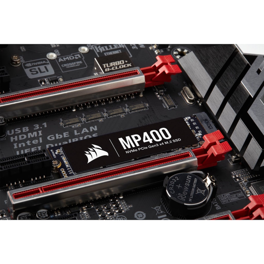 Corsair interne SSD »MP400 4TB NVMe PCIe Gen3 x4 M.2 SSD«, 2 Zoll, Anschluss PCI Express 3.0