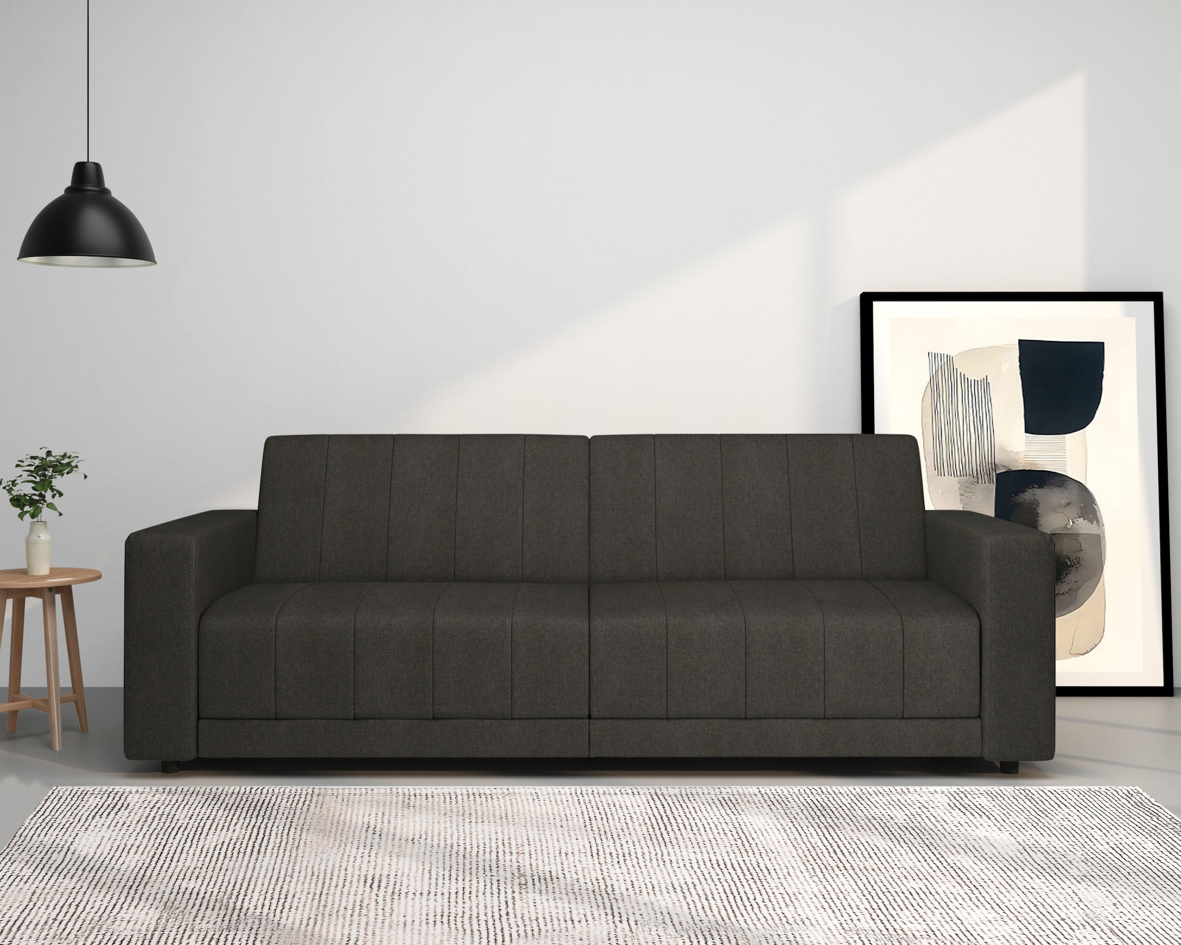 Dorel Home 3-Sitzer »Allie II Schlafsofa 225 cm« Bett-Funktion (108/190cm), günstig online kaufen