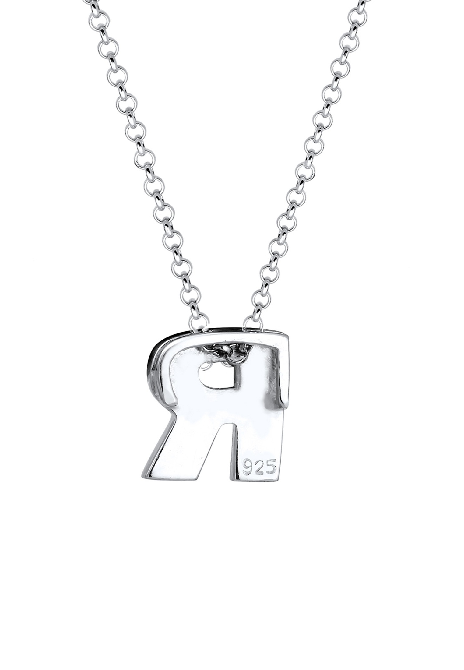 Elli Kette mit Anhänger »Buchstabe R Initialen Trend Minimal 925 Silber«