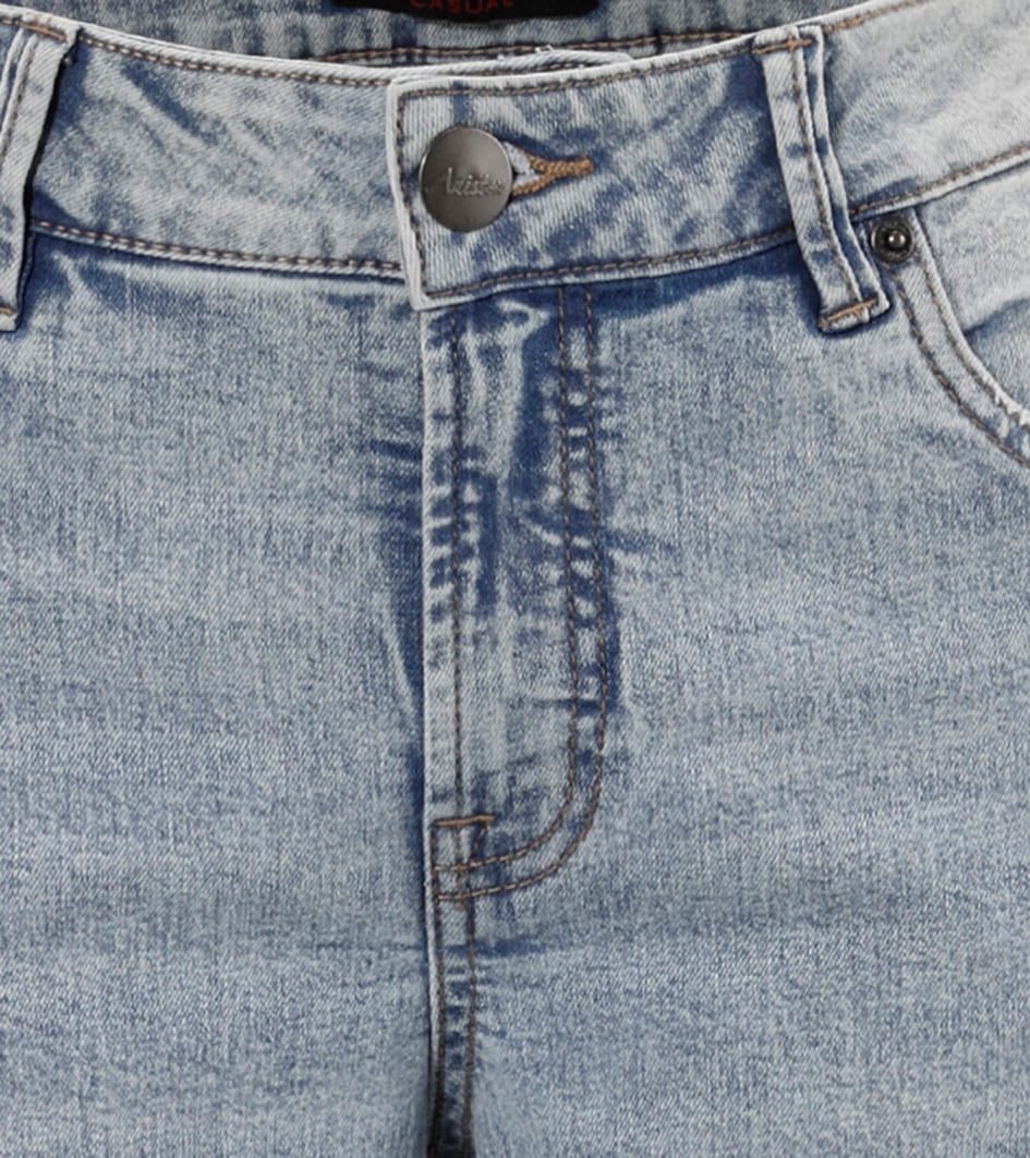 Aniston CASUAL Straight-Jeans mit trendig weitem Bein