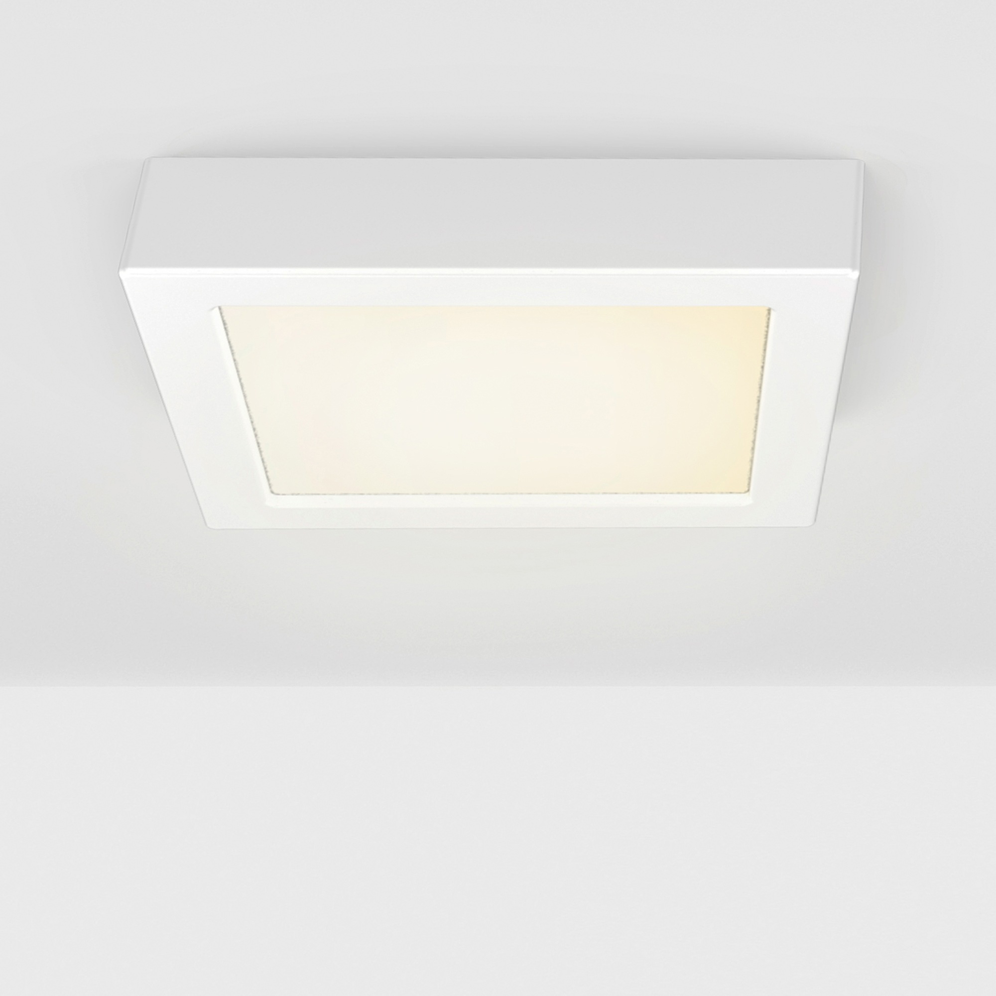 B.K.Licht LED Aufbaustrahler, 1 flammig, Leuchtmittel LED-Board | LED fest integriert, LED Unterbauleuchte inkl. 12W 900lm 3.000K Aufputz Strahler Eckig weiß