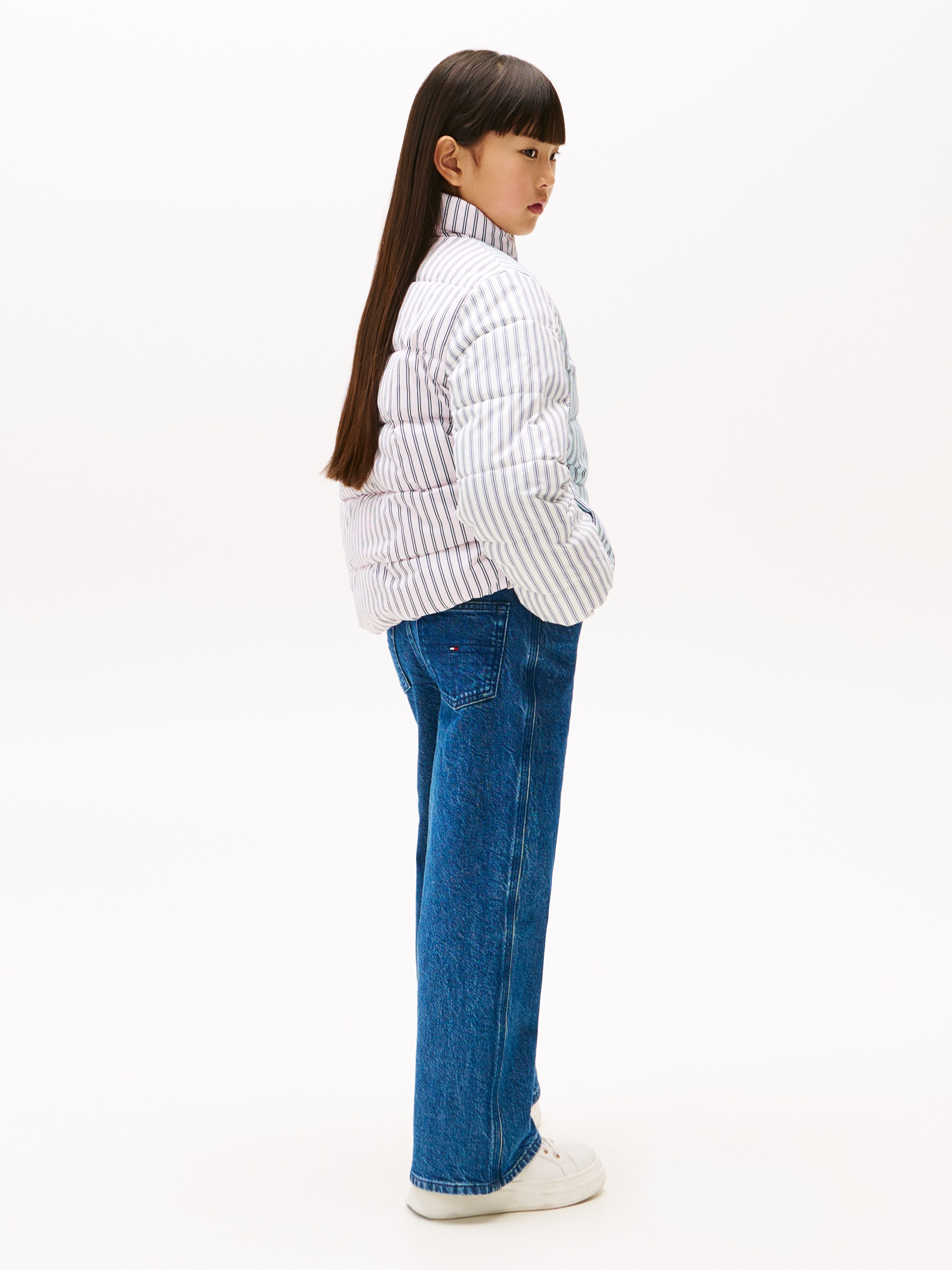 Tommy Hilfiger Steppjacke »MIX STRIPE PUFFER«, für Kinder bis 16 Jahre, cooles Streifen-Design