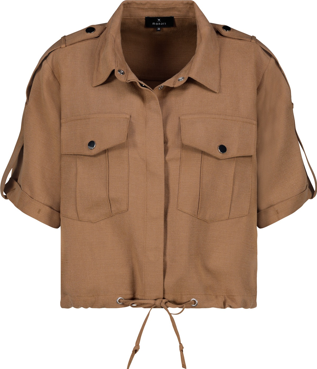 Monari Kurzblazer »Jacke Lyocellmix«, Mit Rundhalsausschnitt