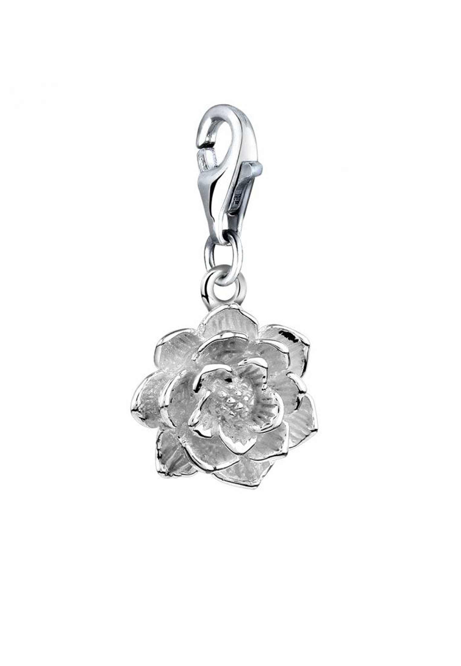 Nenalina Charm-Einhänger »Anhänger Lotus Blüte Floral Flower 925 Silber«