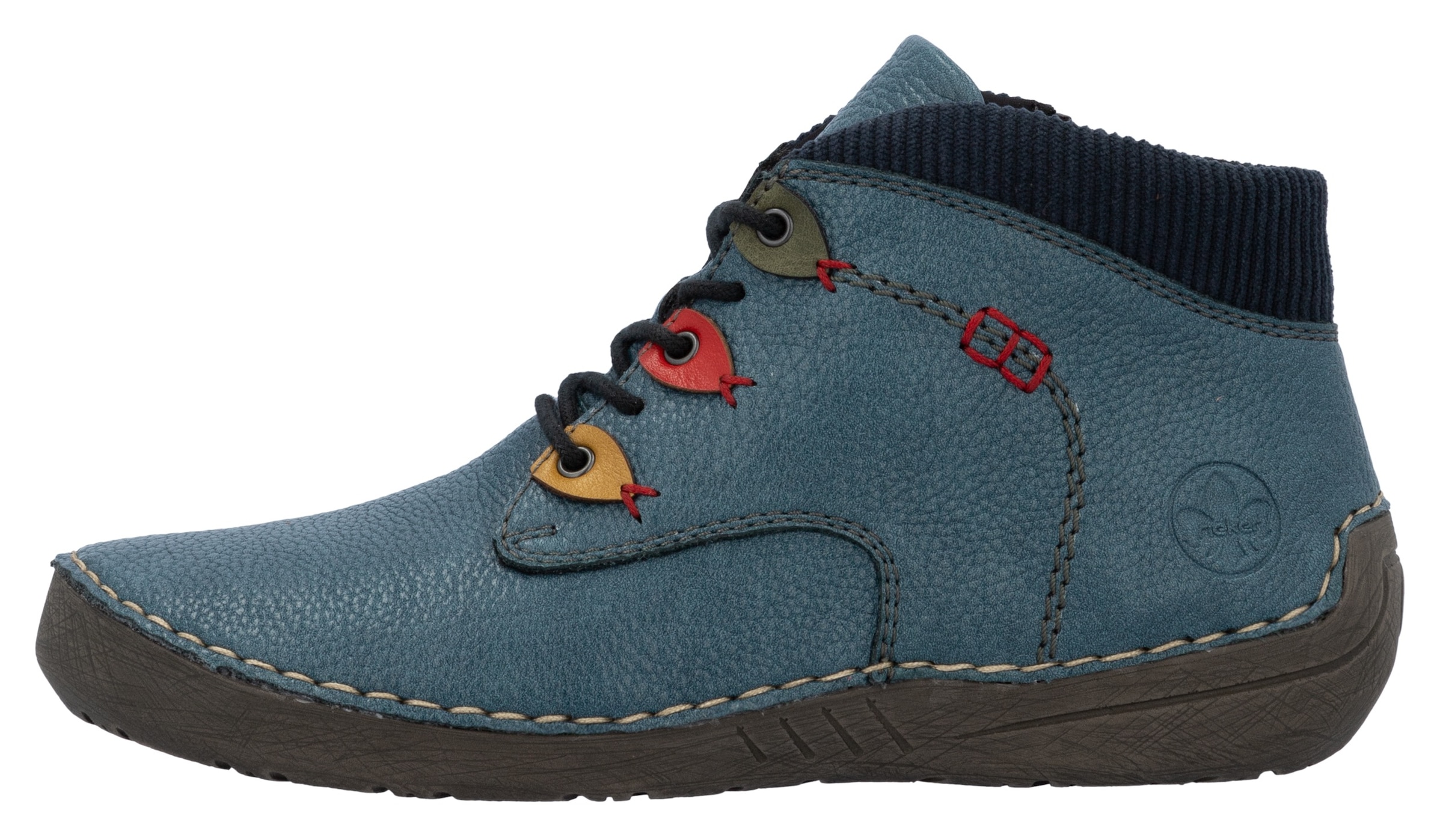 Rieker Schnürboots, Stiefelette, Casualboots, High Top Sneaker mit Innenreißverschluss