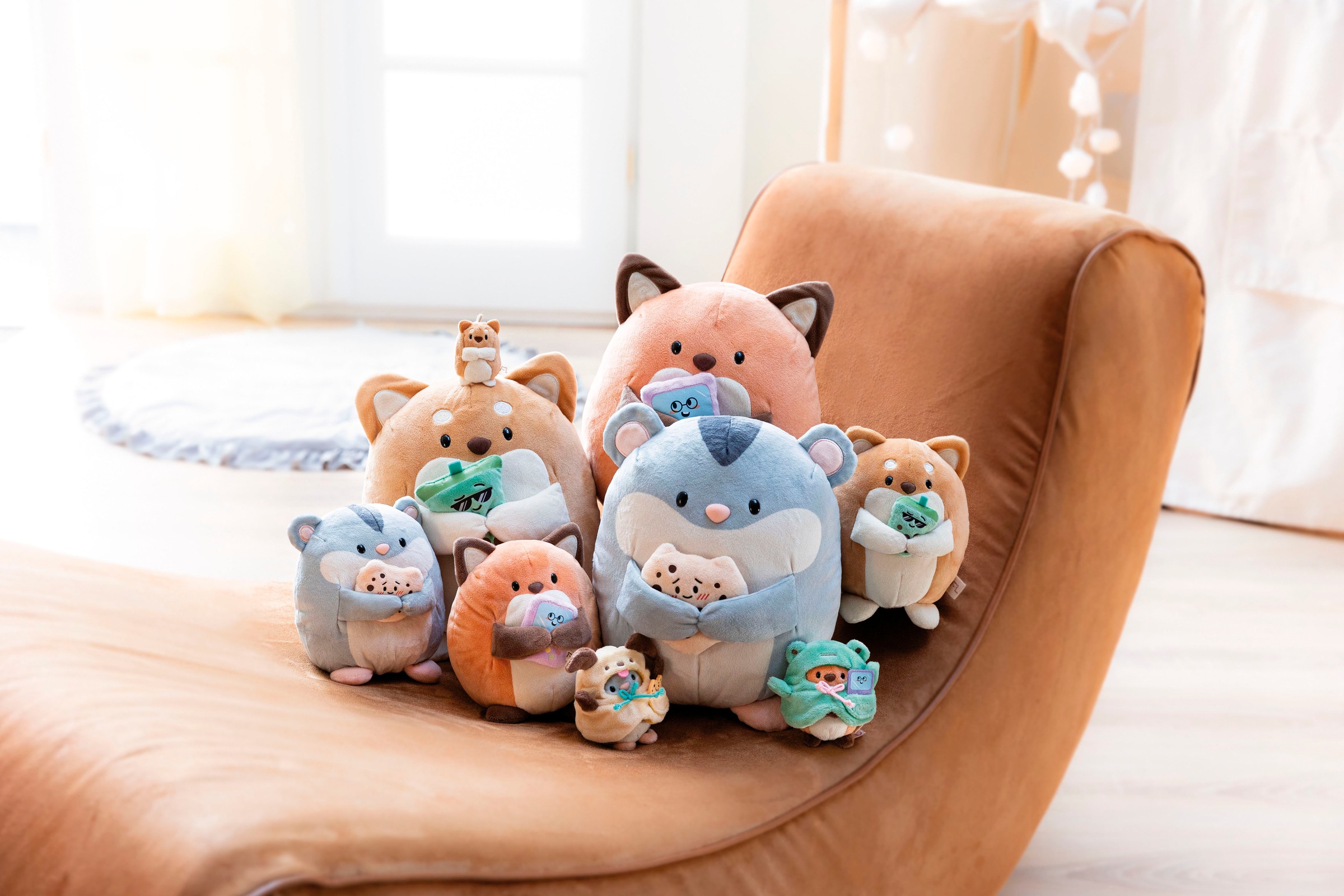 Nici Kuscheltier »mymochi, Fuchs Geeks 27 cm mit Video Spiel«