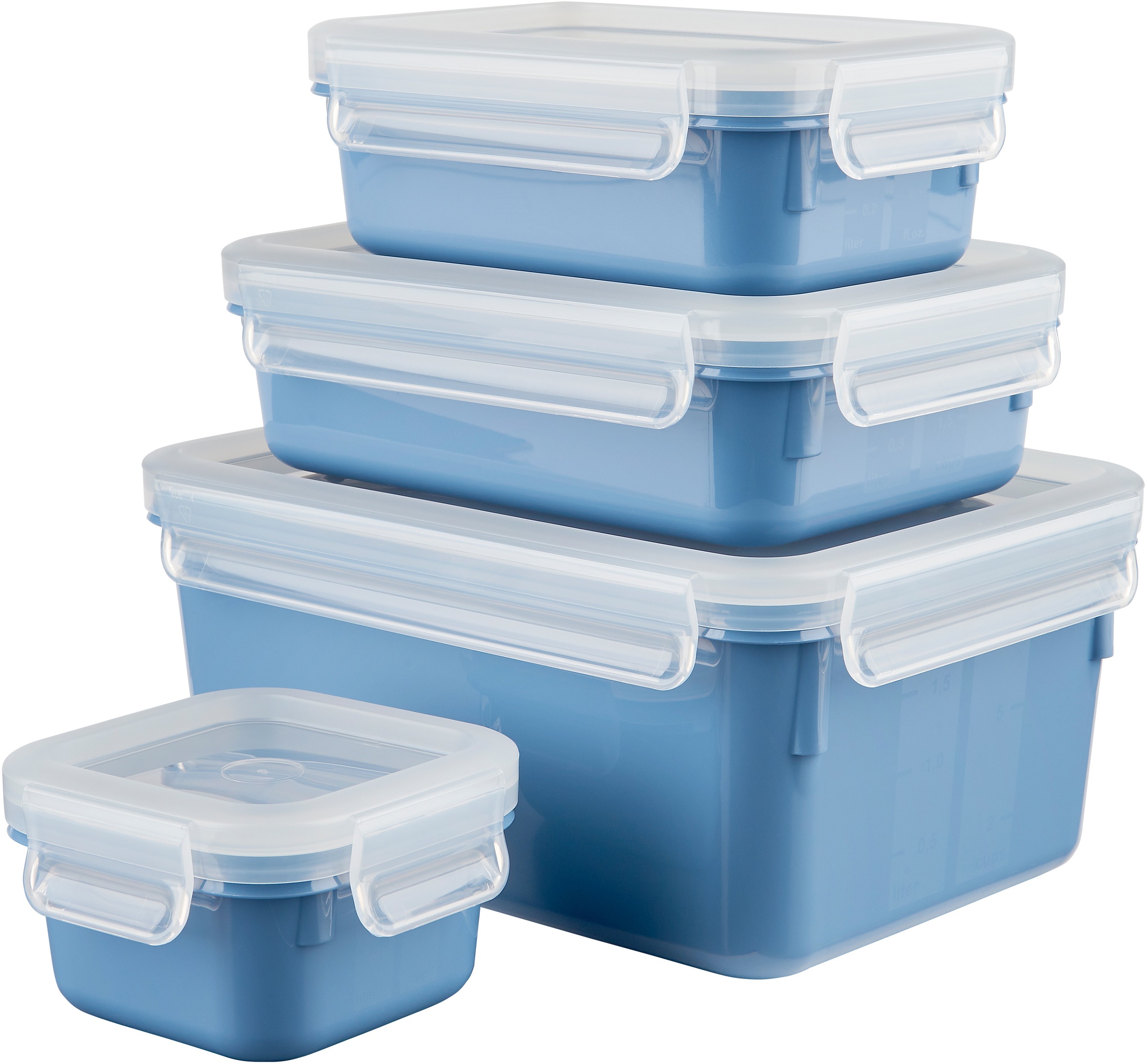 Emsa Frischhaltedose »Clip & Close Color Edition«, (Set, 4 tlg.), 0,2/0,55/ günstig online kaufen