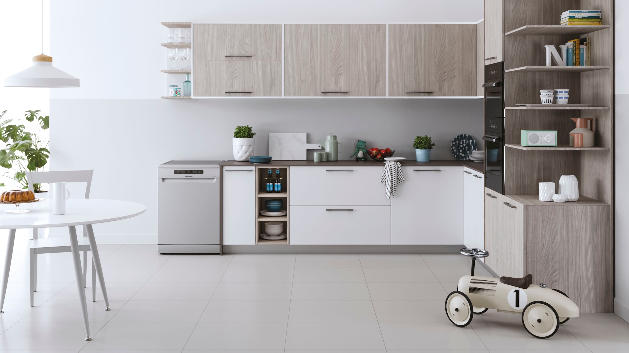 Privileg Standgeschirrspüler »P0F ECO D551 S«, 14 Maßgedecke
