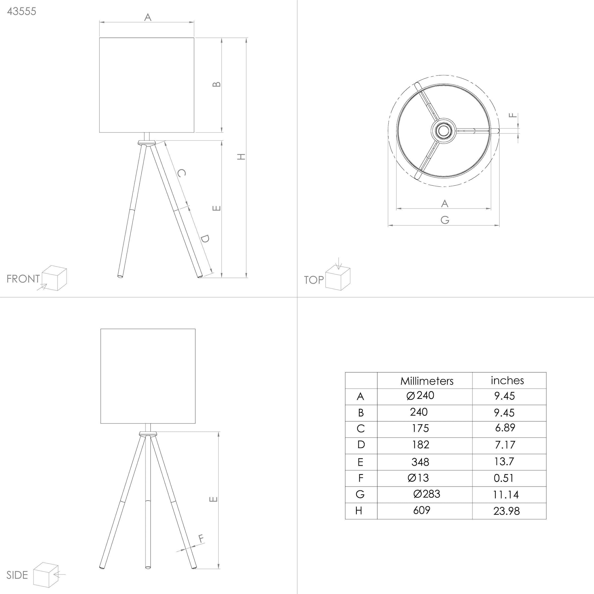 EGLO Tischleuchte »ARNHEM«, Tischleuchte in weiß aus Stahl - exkl. E27 - 40W  online kaufen