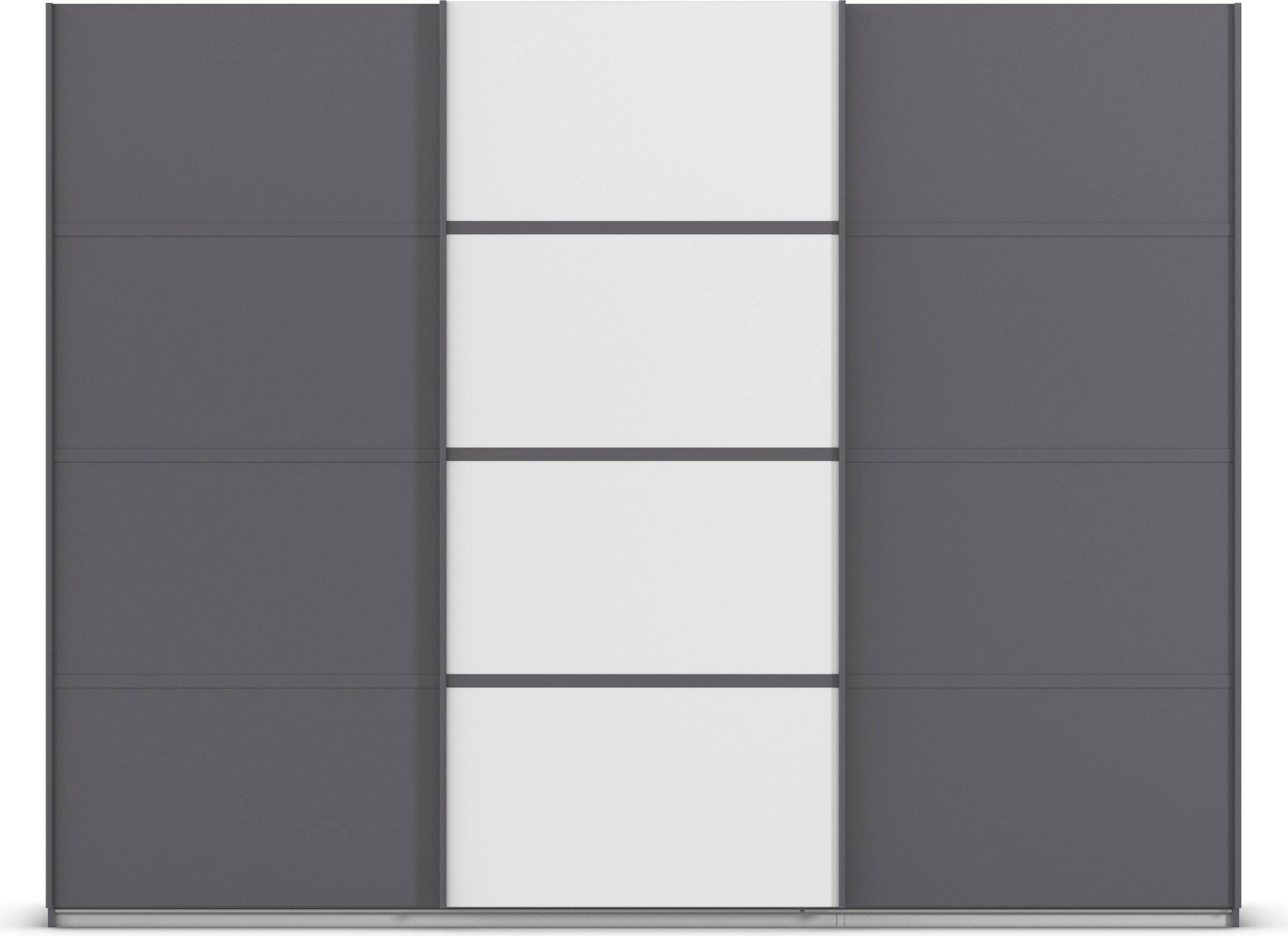 rauch Kleiderschrank »Schwebetürenschrank OTTO´s Choice Garderobe Schrank TOP ANGEBOT Avola«, (in 3 verschiedenen Ausstattungen BASIC/CLASSIC/PREMIUM), mit eleganten Zierleisten in Chrom, Schwarz oder Weiß MADE IN GERMANY