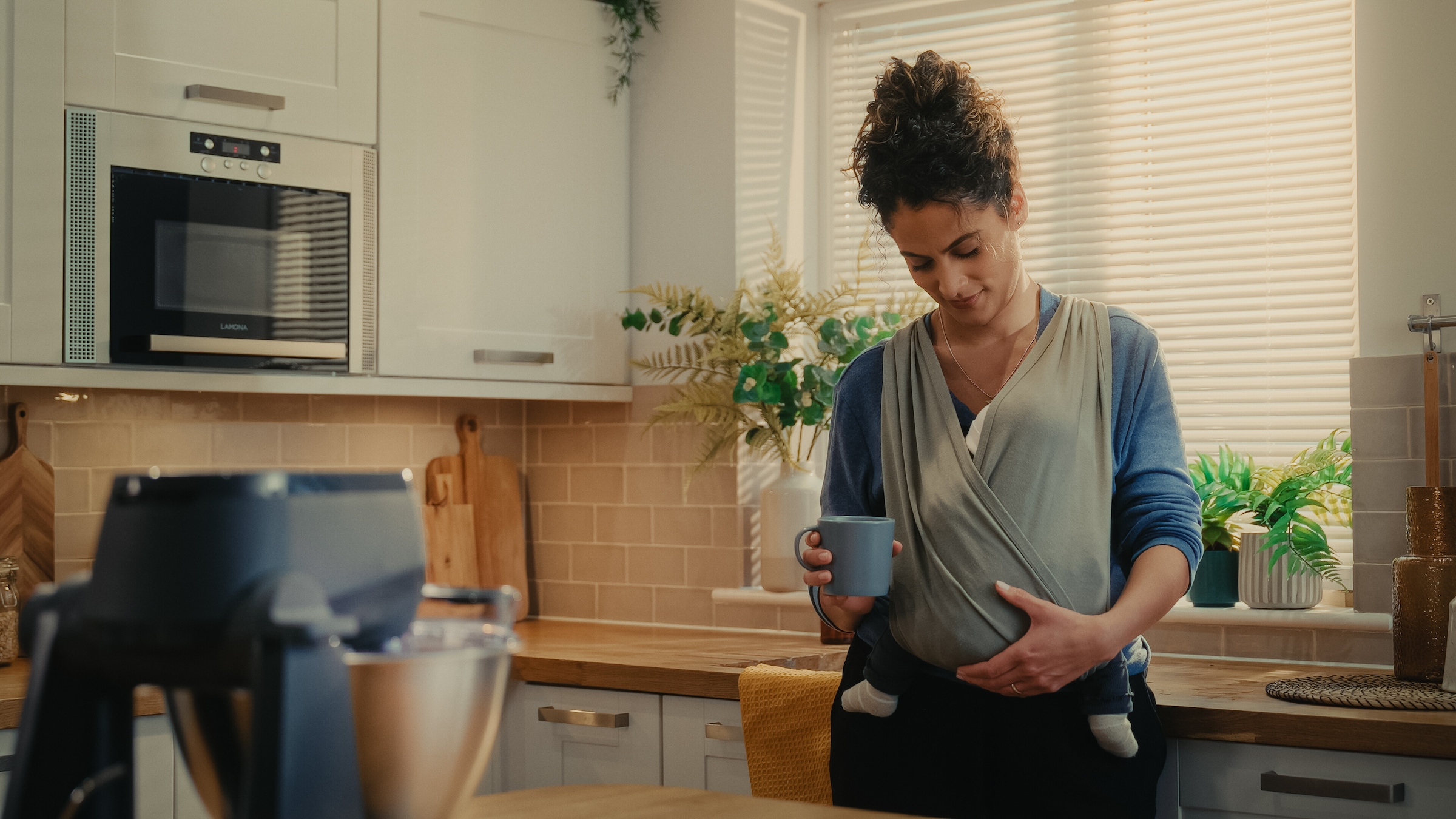 Kenwood Küchenmaschine »Multi Tasker KHC30.070GY« Inkl. 4,3L Schüssel, 3 Aufsätze, Spritzschutz, Zitruspresse