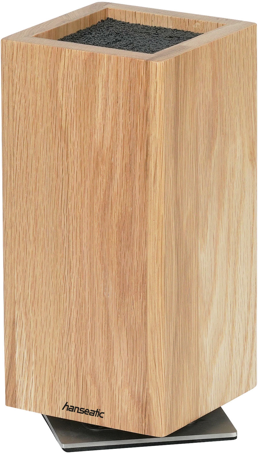 Hanseatic Magnet-Messerblock »hanseatic PREMIUM, Messerblock aus Holz« 1 Stk. elegantes Design, herausnehmbarer Borsteneinsatz, 360-Grad-drehbar
