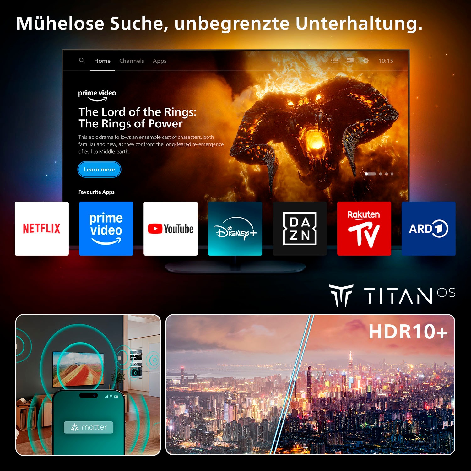 Philips LED-Fernseher »75PUS7000/12«, 4K Ultra HD, Smart-TV