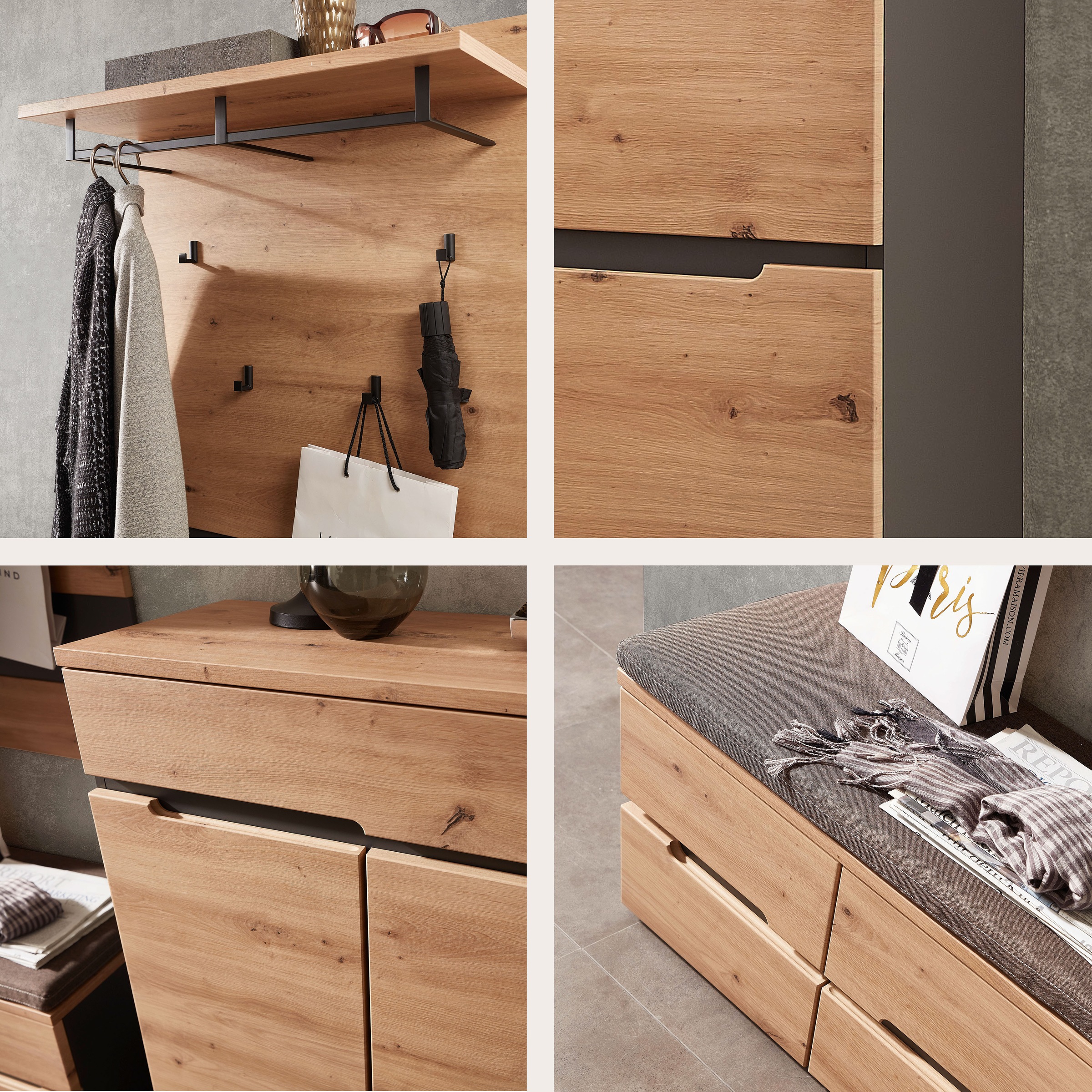 Innostyle Garderoben-Set »MEMPHIS«, (Komplett-Set, 5 St.)