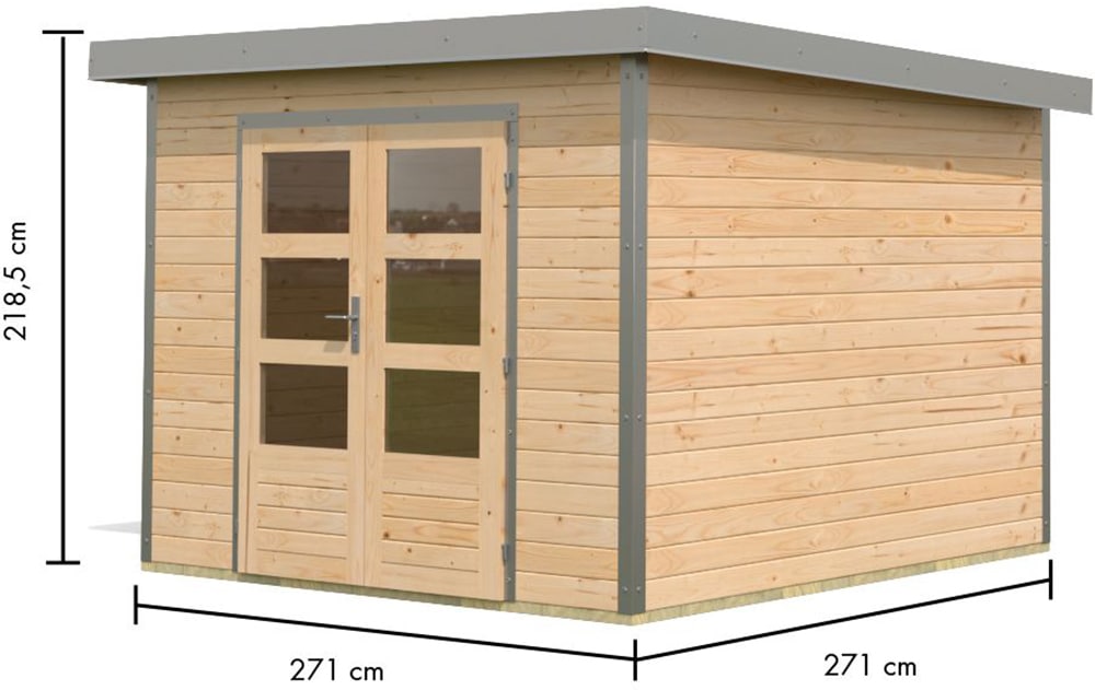 Karibu Gartenhaus »Plutino 6, in verschiedenen Farben«