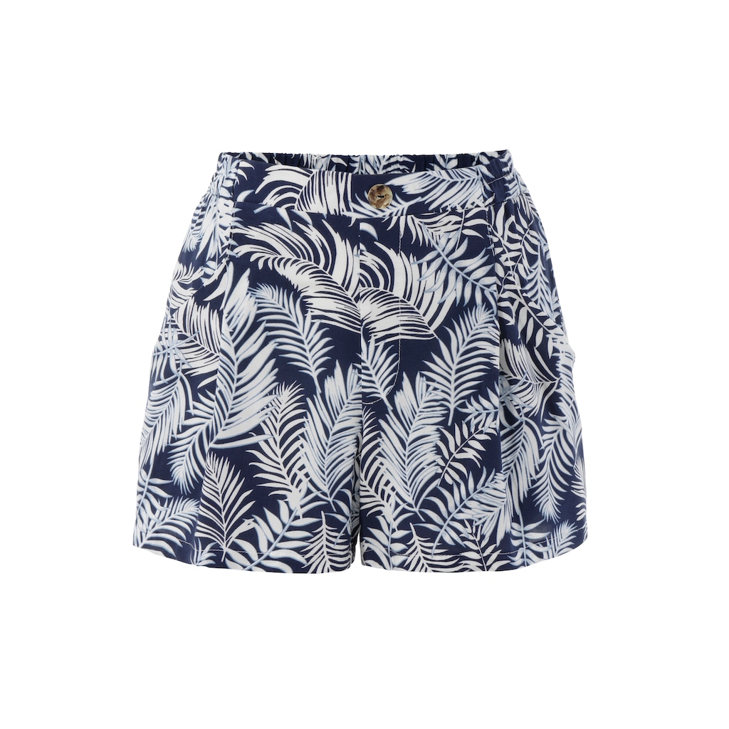 Aniston CASUAL Shorts, mit Blüten- oder Blätterdruck - schick sind beide