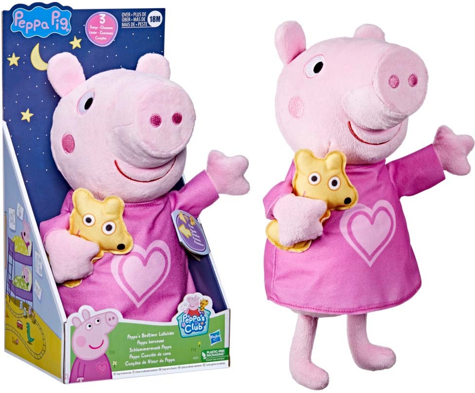 Hasbro Plüschfigur »Peppa Pig - Schlummermusik Peppa«, singt 3 Lieder, gähnt,... kaufen