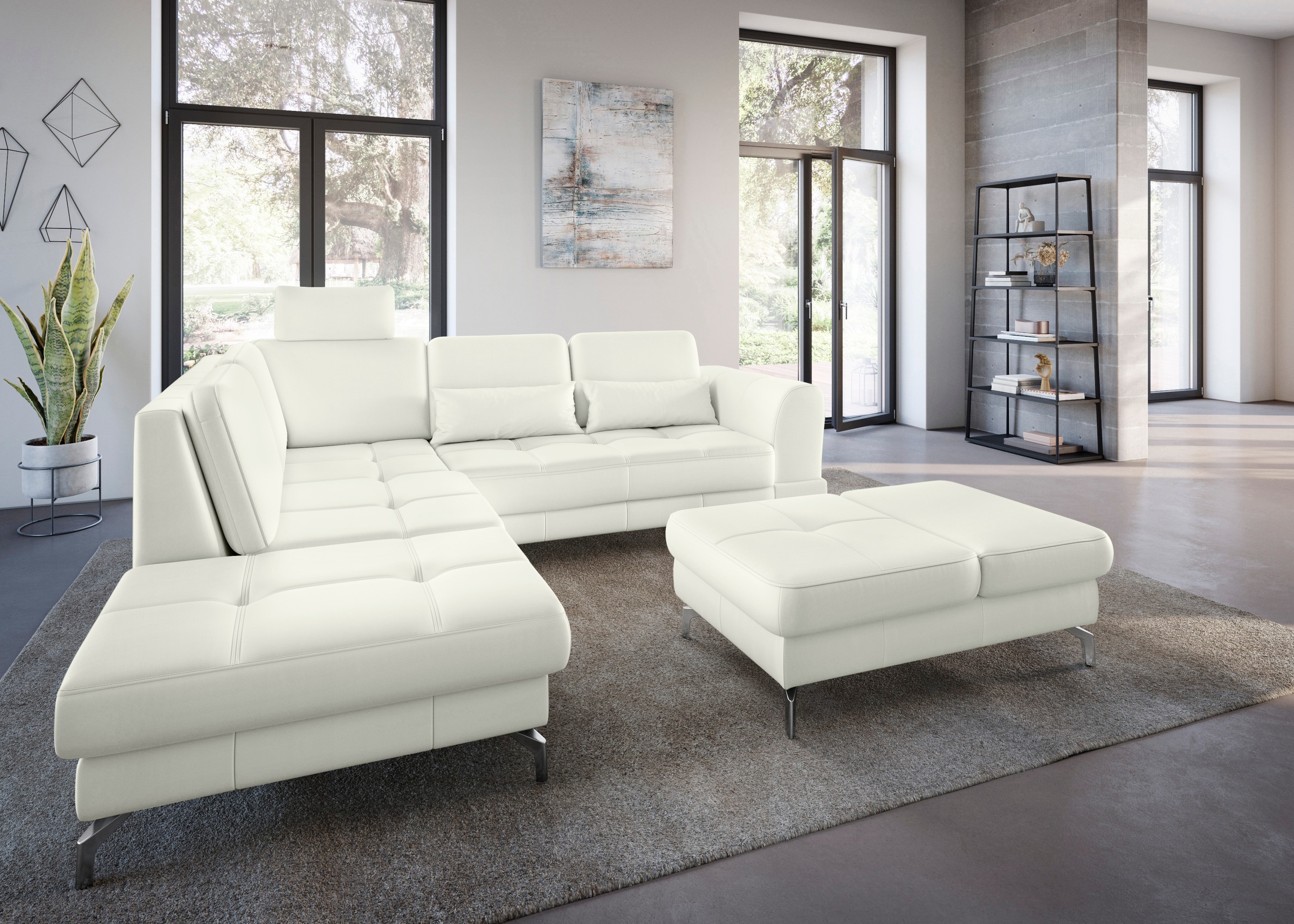sit&more Ecksofa »Bendigo L-Form«, inklusive Sitztiefenverstellung, Bodenfr günstig online kaufen