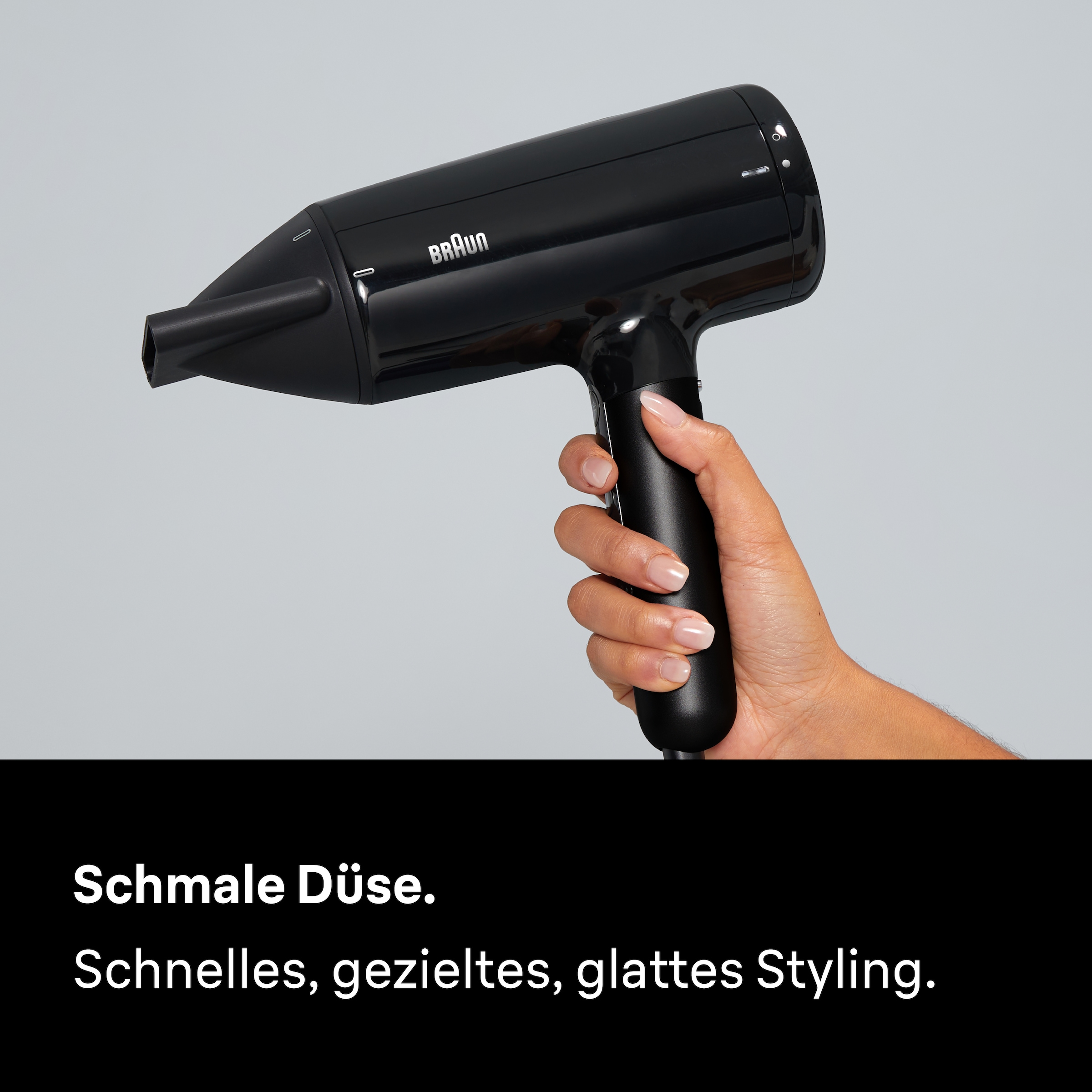 Braun Haartrockner »HD4.1, mit Ionen, Föhn mit Aufsatz, BRHD410E« 2.100 W 1 Aufsätze 2100W, HTDC-Motor, Super IONTEC Technologie, ohne Hitzeschäden