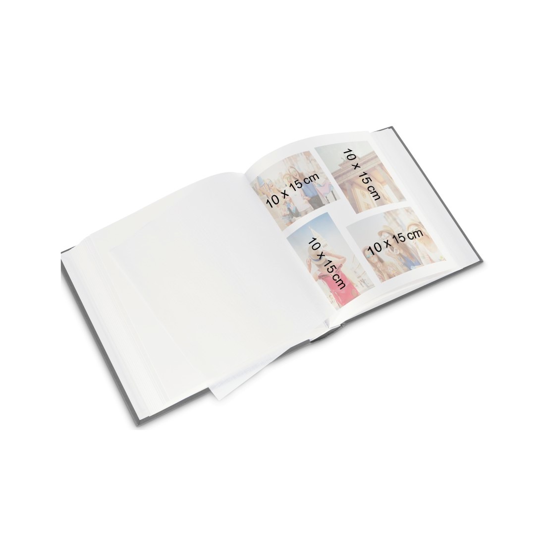 Hama Fotoalbum »Fotoalbum Jumbo Bildformat 30x30 cm, 100 weiße Seiten, Journey«, Zum Selber Einkleben, Selbstgestalten, elegantes Design