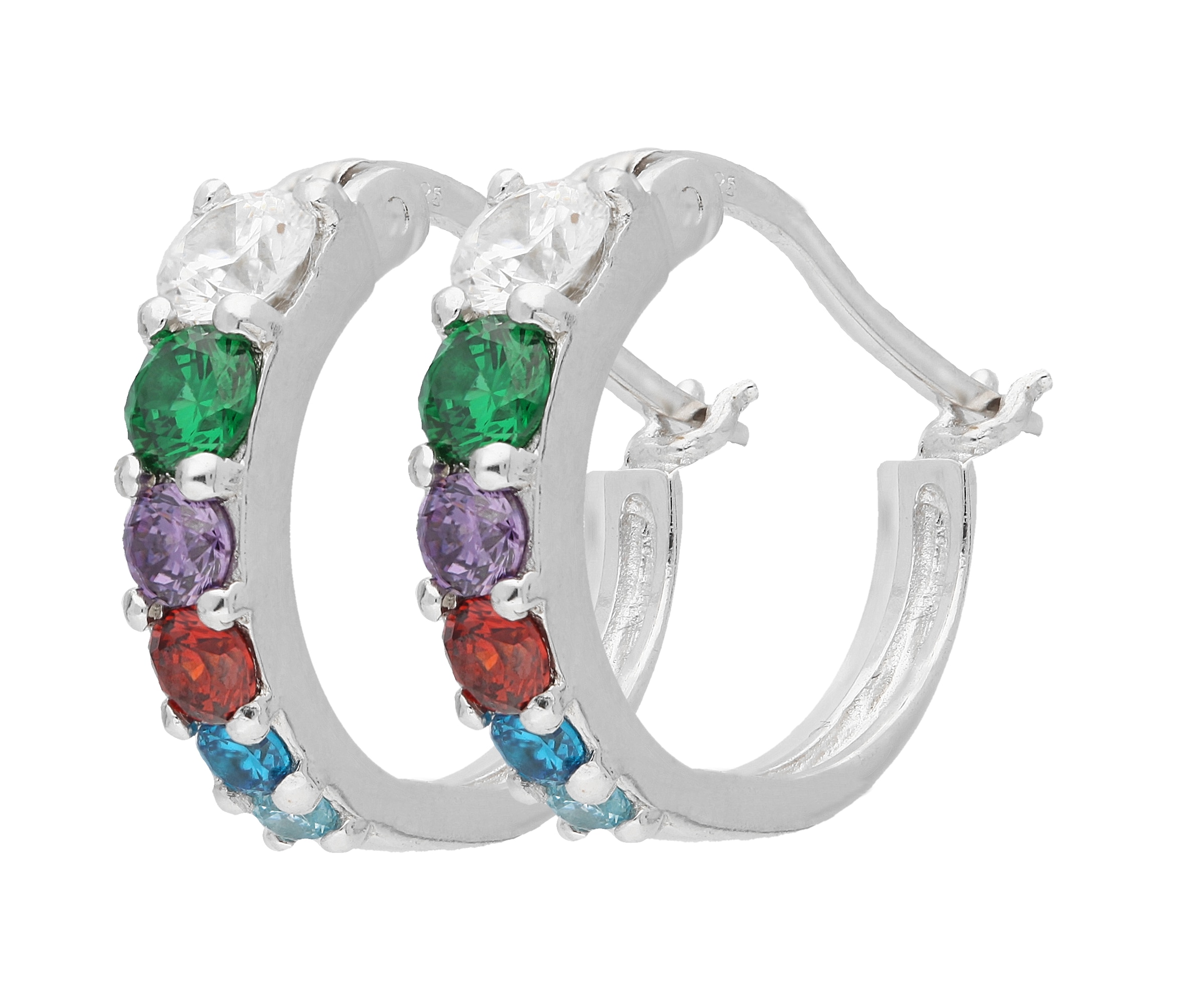 Vivance Paar Creolen »Zirkonia multicolor«