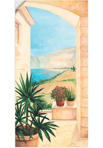 Artland Wandbild »Blick auf Toskanalandschaft«, Fensterblick, (1 St.), in vielen... kaufen