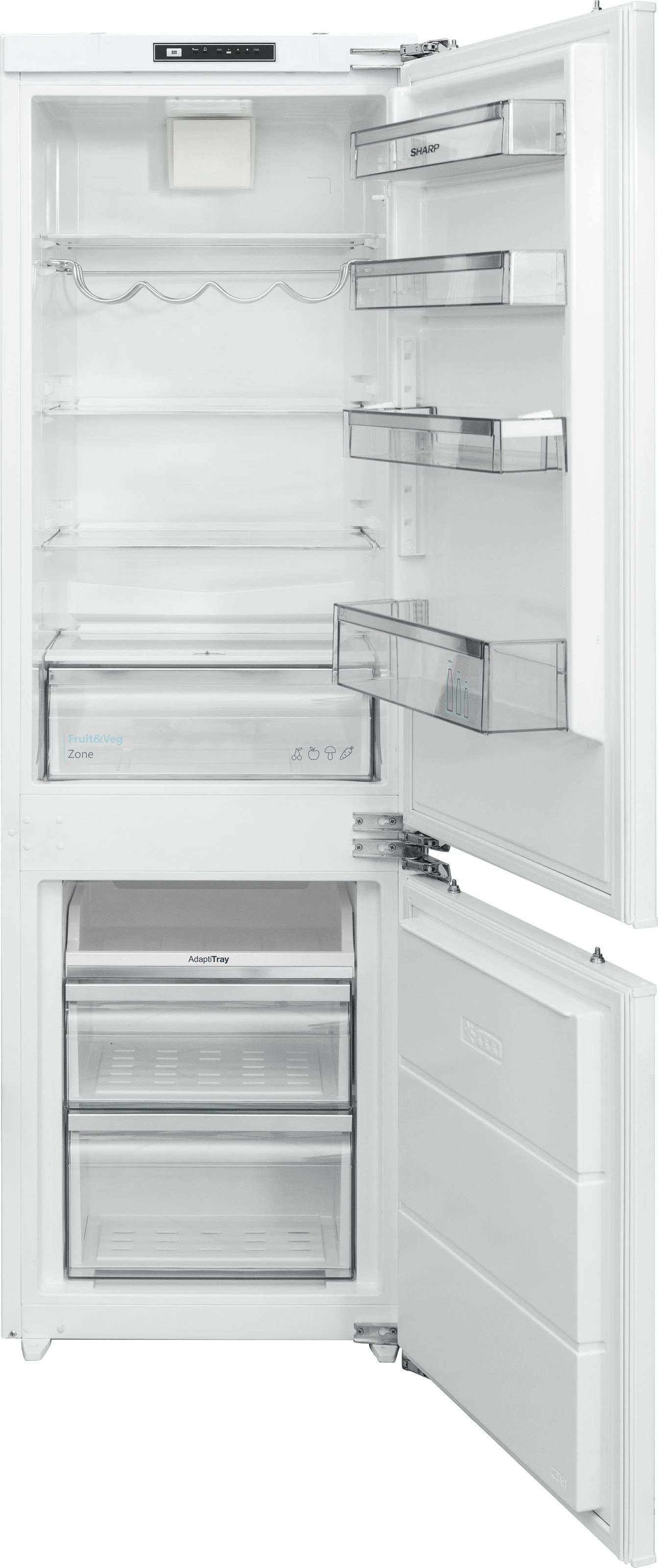 Sharp Einbaukühlgefrierkombination »SJ-BD237E00X-EU«, (178er Nische), Festtür