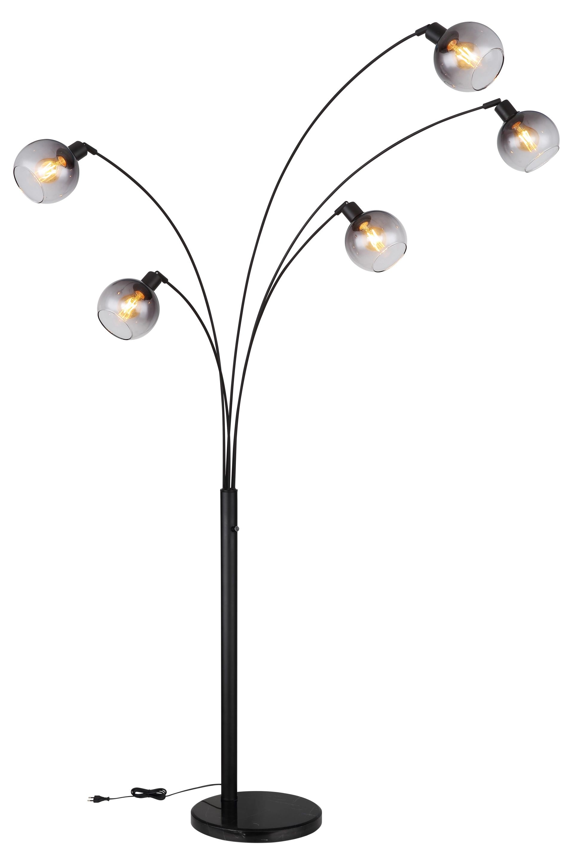 GLOBO LIGHTING Stehlampe »SEYMOUR«, Leuchtmittel E27 | ohne Leuchtmittel, Stehleuchte, Glas, Design Leuchte, Wohnzimmer