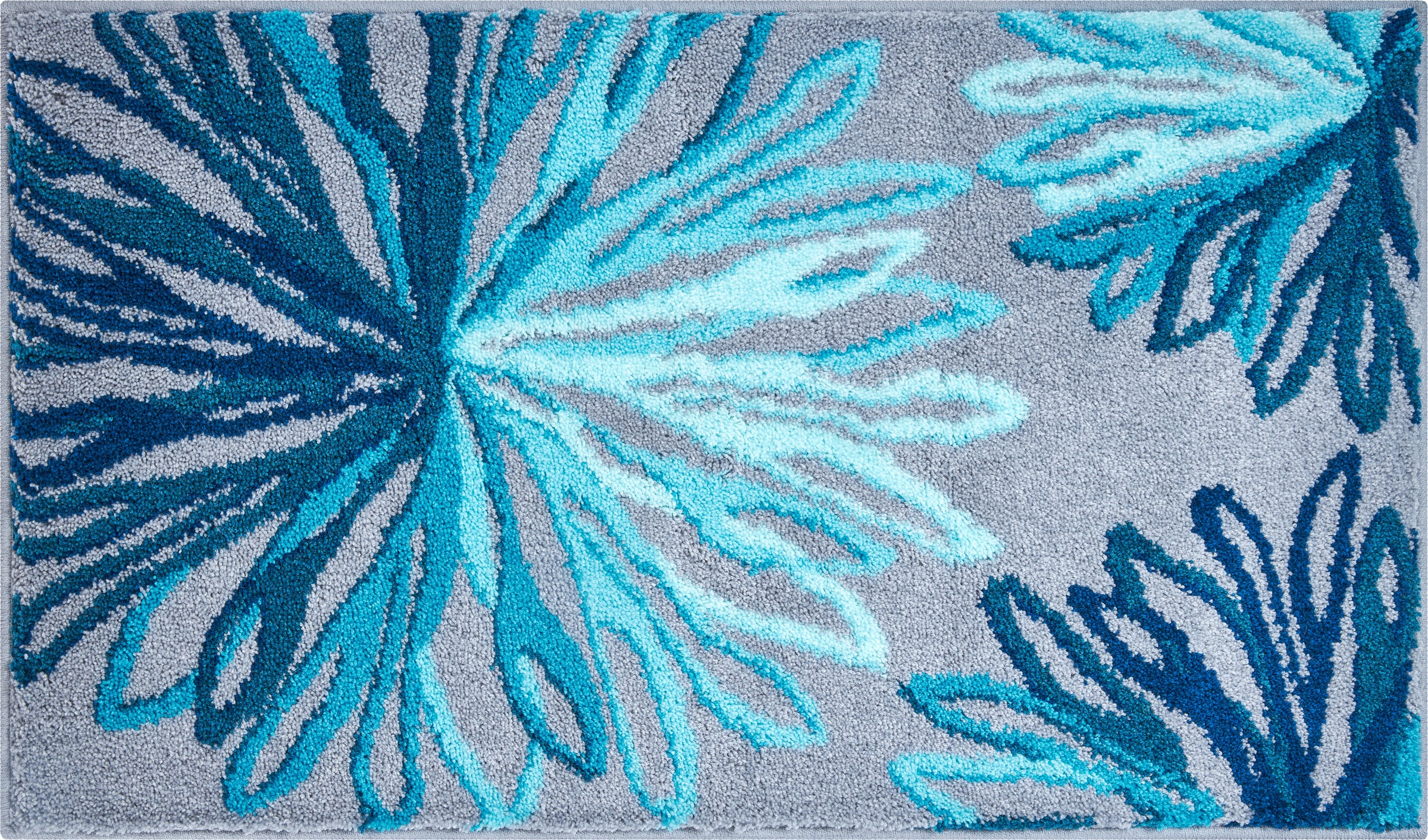 Grund Badematte »Art«, rutschhemmend beschichtet, fußbodenheizungsgeeignet, florales Muster, elegante Badematte