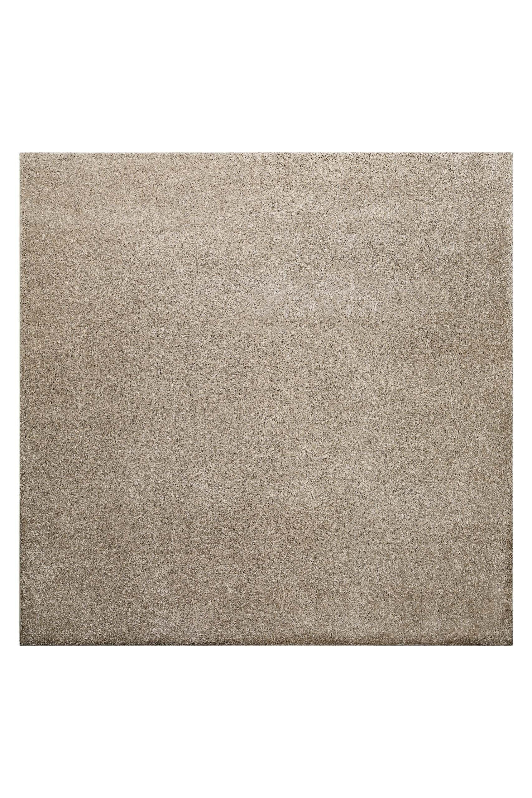 Wecon home Hochflor-Teppich »Manta«, quadratisch, 25 mm Höhe, Langflor, maschinell gewebt, robust, Wohn- & Schlafzimmer, uni