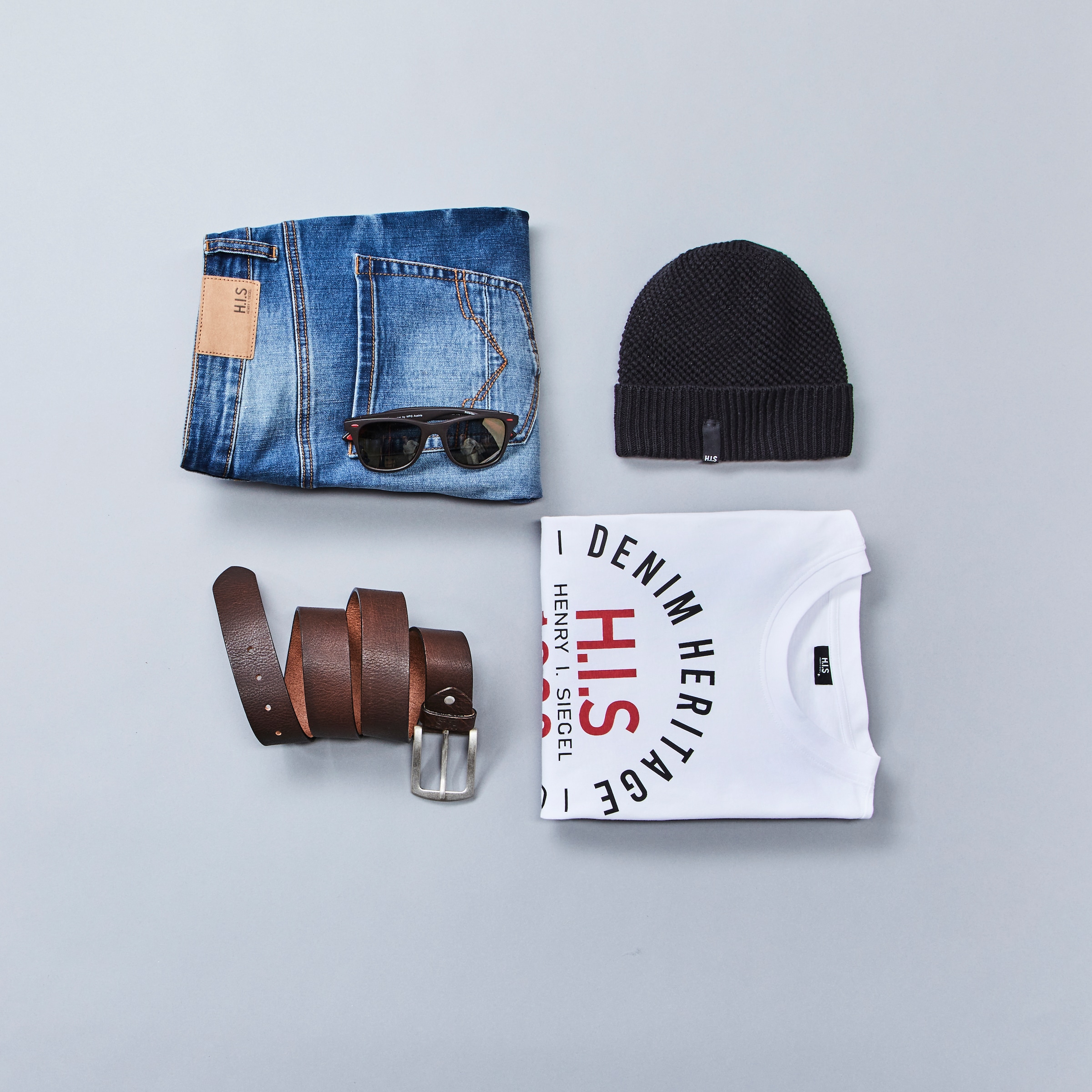 H.I.S Straight-Jeans »DIX«, gerade Beinform, niedrige Leibhöhe, Used-Waschung