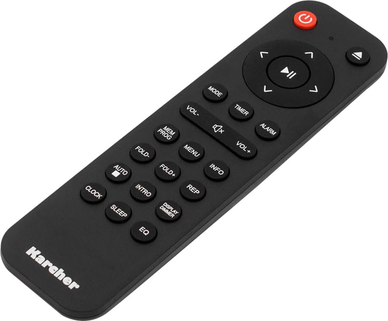 Karcher Digitalradio (DAB+) »RA 2060D«, (Bluetooth Digitalradio (DAB+)-UKW mit RDS 6 W), Küchenradio mit DAB+, Unterbau, CD Player, Bluetooth, Farbdisplay