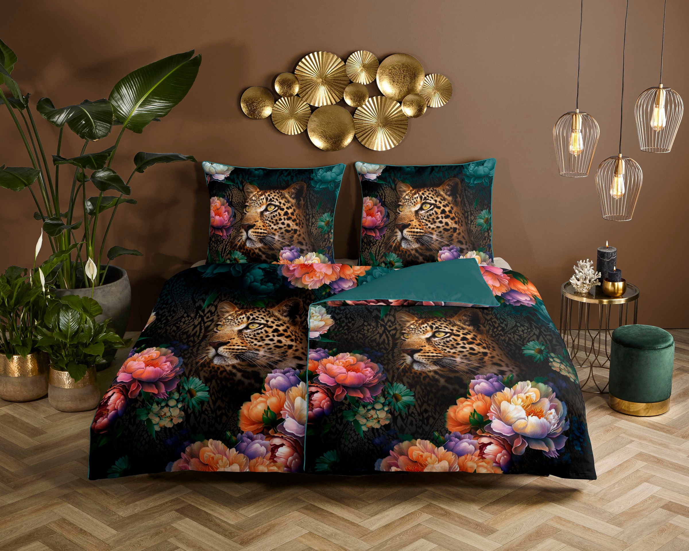 Descanso Wendebettwäsche »Mizz« 2 Stk. tlg. Baumwolle, Mako Satin, 135x200, günstig online kaufen