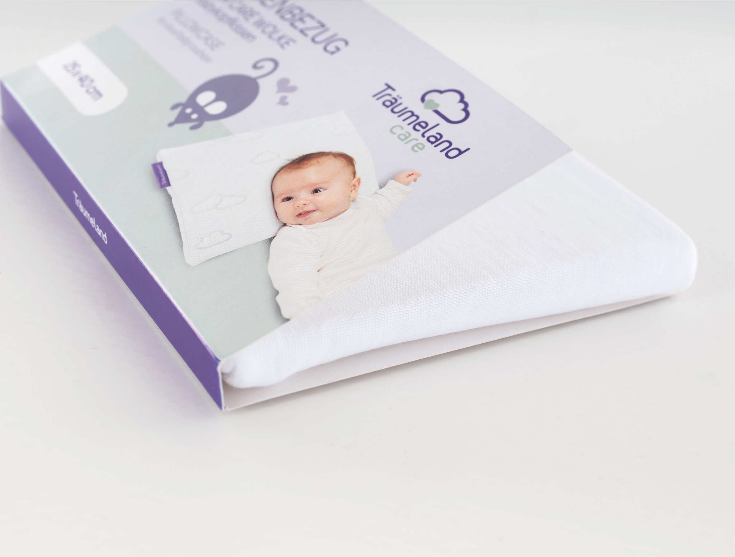 Träumeland Babykissen »Kissenbezug für WOLKE Babykopfkissen«