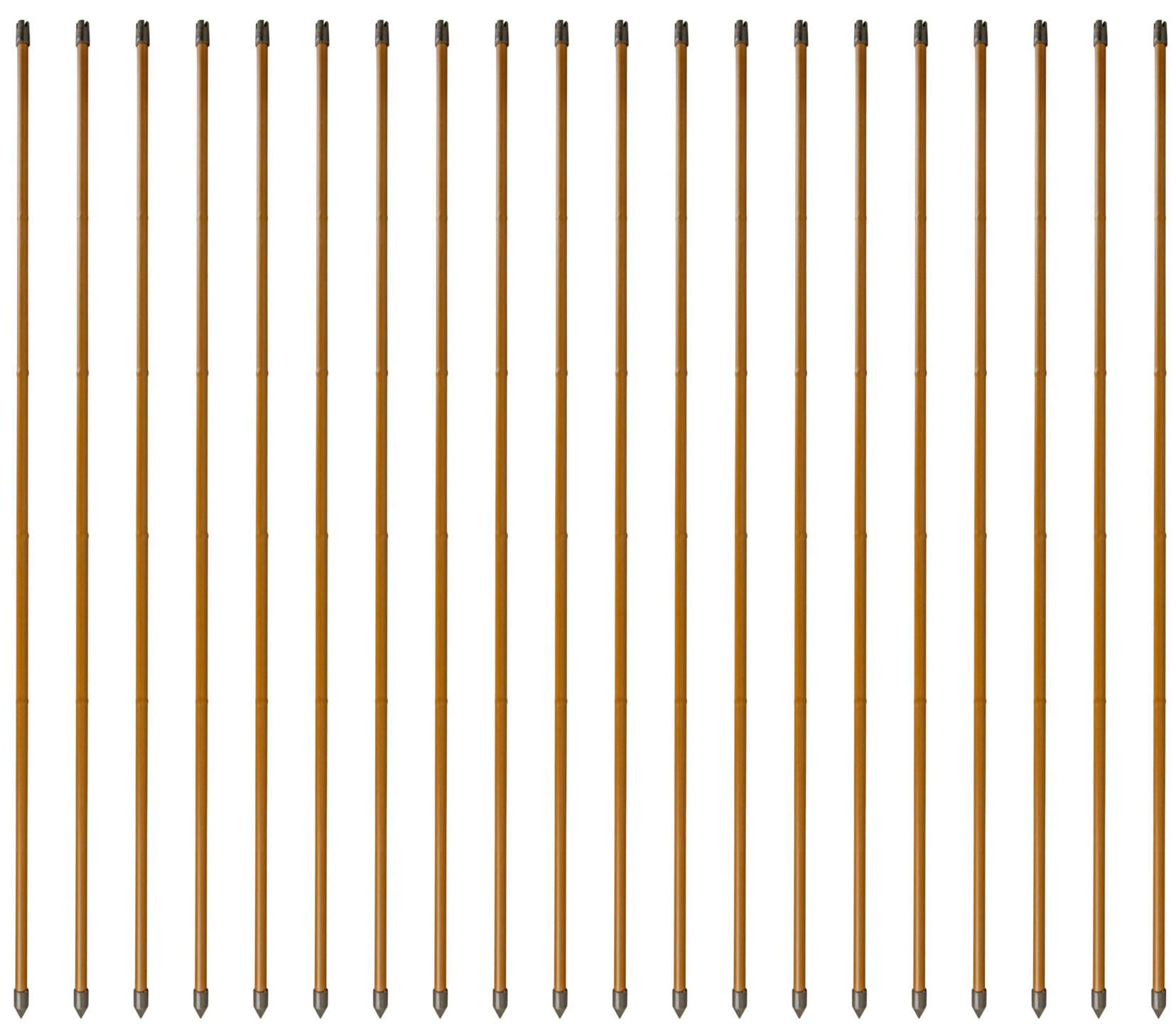 Windhager Rankhilfe, (Set, 20 St.), Stahlpflanzstäbe in Bambusoptik, H: 120 cm