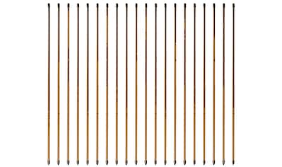 Rankhilfe, (Set, 20 St.), Stahlpflanzstäbe in Bambusoptik, H: 120 cm