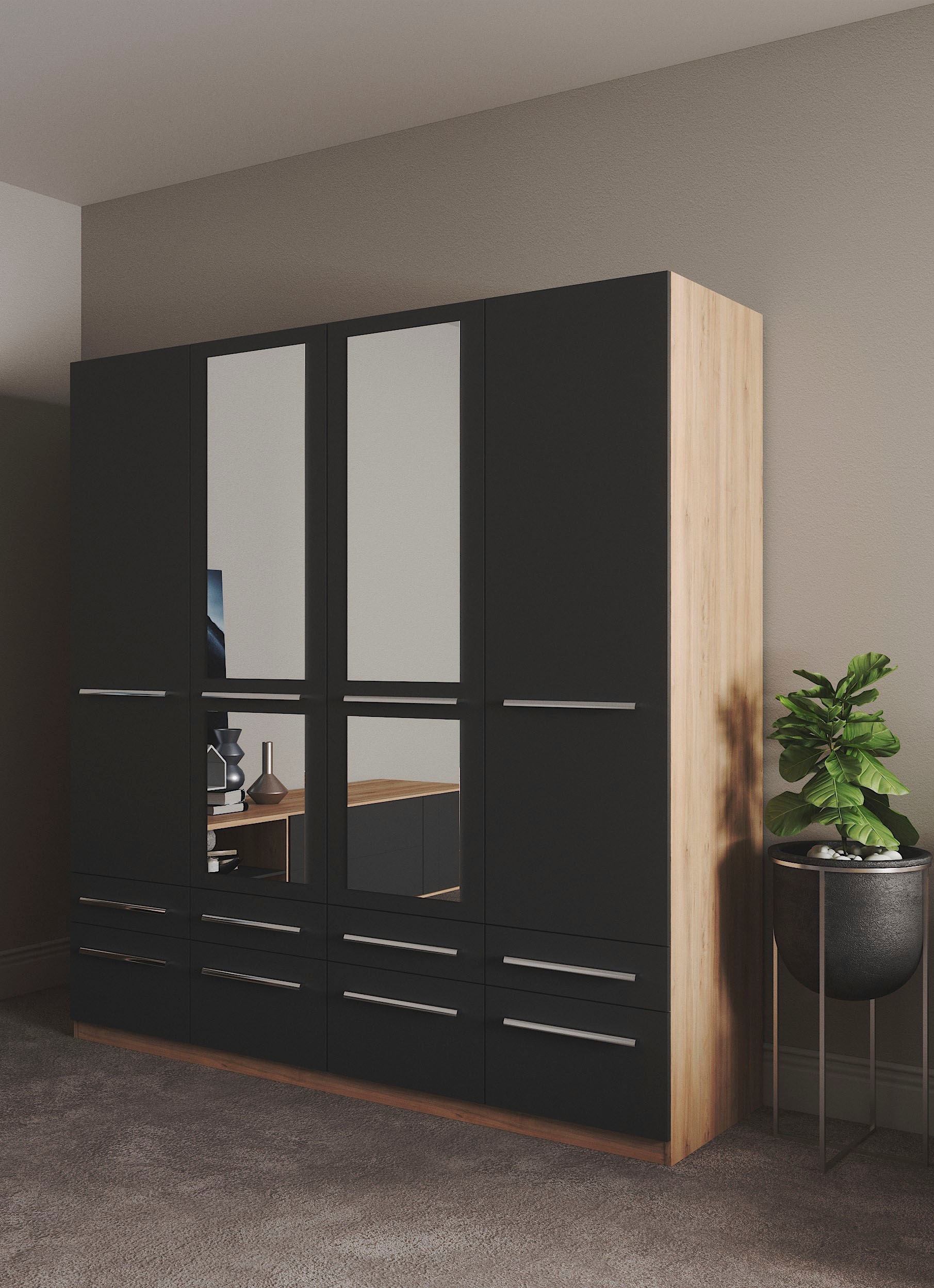 priess Kleiderschrank »Schrank Garderobe Wäscheschrank Barcelona in 5 Breit günstig online kaufen